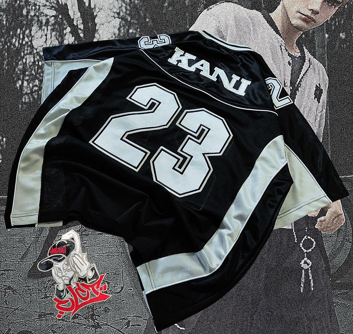 KARL KANI◆カールカナイ Icehockey Jersey NWT Vintage Karl Kani Jeans Hockey Jersey 90s Hip-Hop Grail