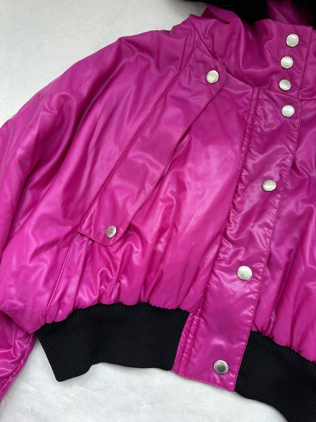 Dolce & Gabbana DOLCE & GABBANA FW 2003 Runway Fur Cropped Pink down Jacket Size M / US 6-8 / IT 42-44 - 7 Thumbnail