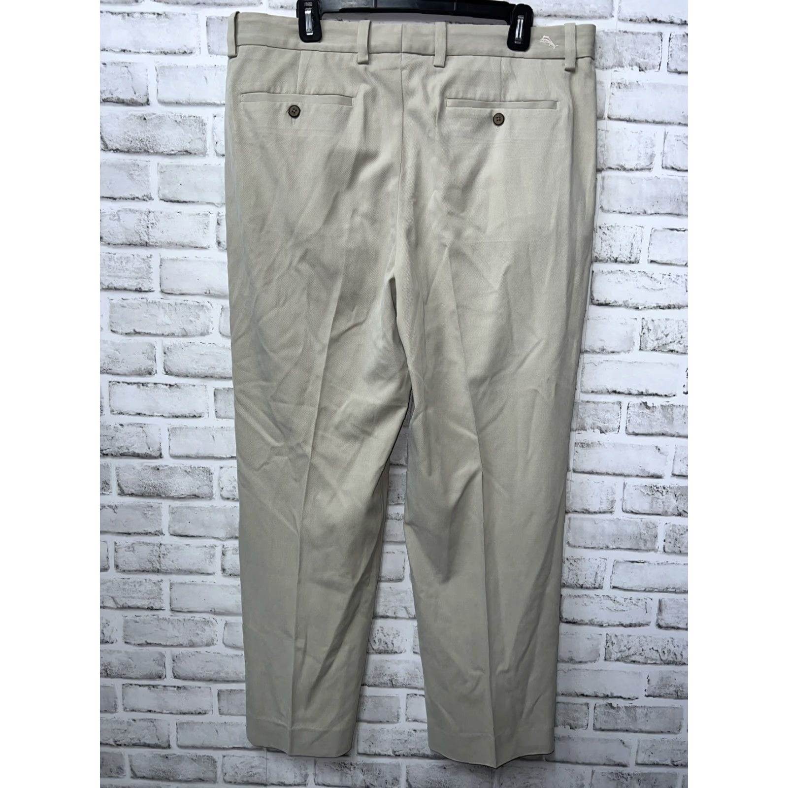 Tommy Bahama Tommy Bahama Pants Mens Casual Beige Chino 35x30 Regular Size 35 Beige Mens Size US 35 - 4 Thumbnail
