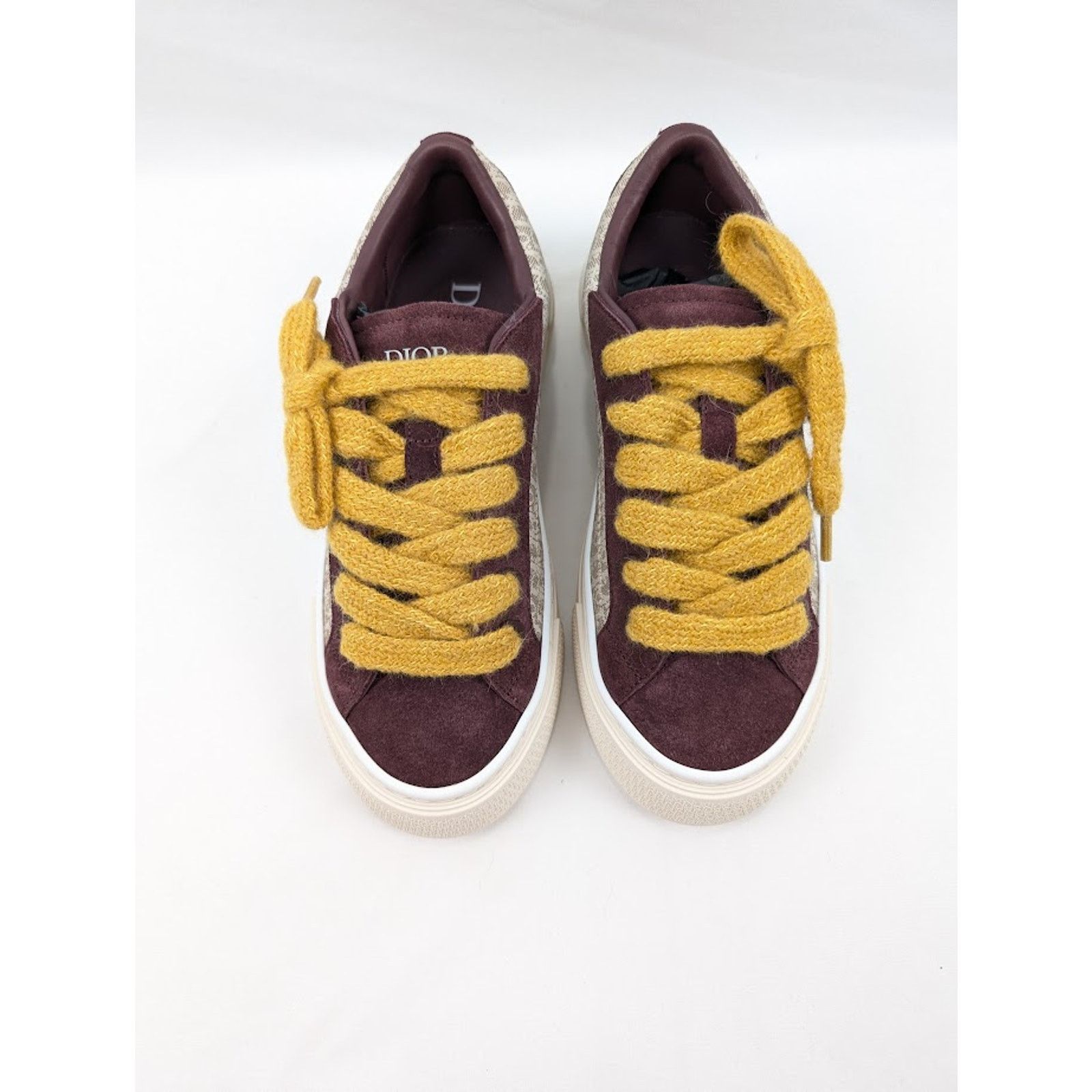 Dior o1rshd1 B33 Tennis Low-Top Sneakers in Violet/Beige Size US 8 / EU 41 - 14 Thumbnail