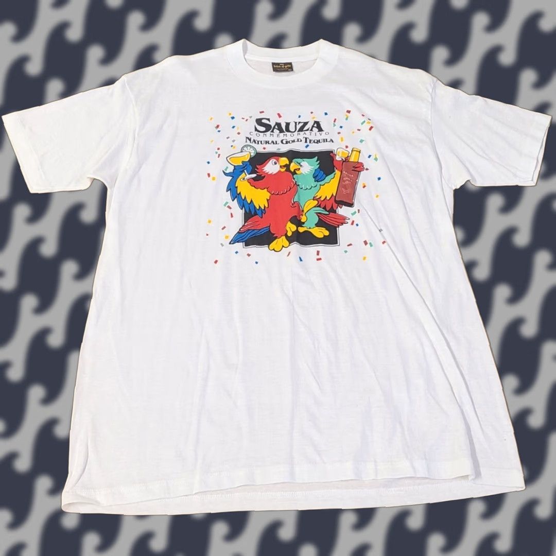 Vintage VINTAGE Touch of gold Shirt Parrot Logo Crew Neck Short Sleeve White XL Men’s) Size US XL / EU 56 / 4 - 1 Thumbnail