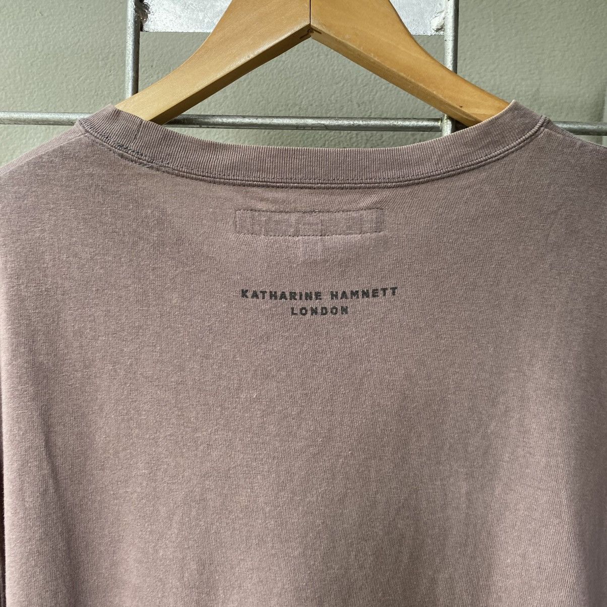 Katharine Hamnett London Katharine Hamnett London Mauve Graphic Print T-Shirt Size US L / EU 52-54 / 3 - 12 Thumbnail