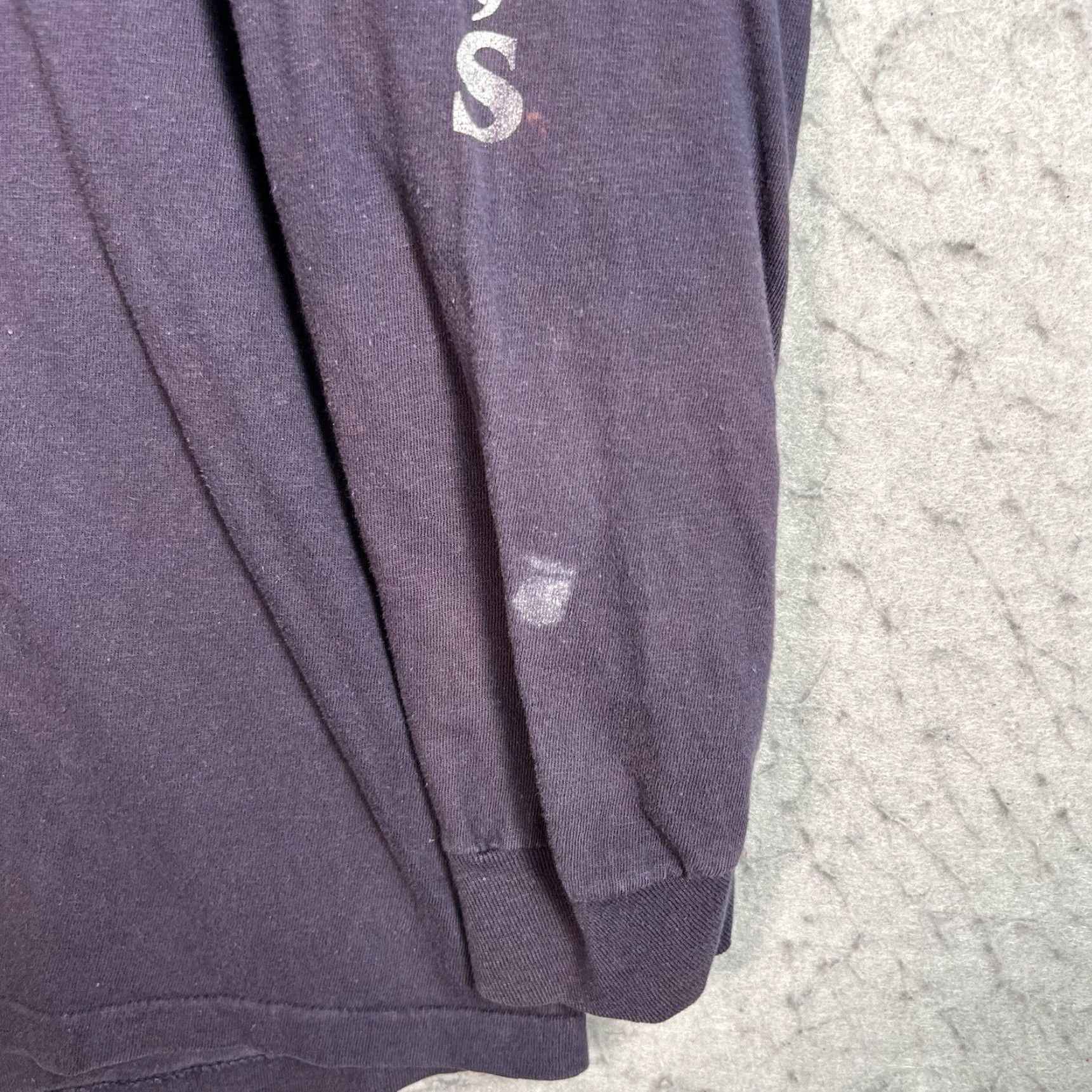 Vintage VINTAGE 1980s Pete Smiths Surf Shop Beach Graphic T Shirt Mens Adult Medium Blue Cotton Faded Surfwear Size US M / EU 48-50 / 2 - 7 Thumbnail