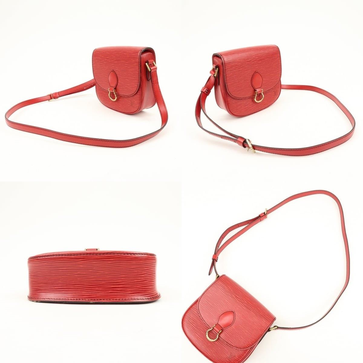 Louis Vuitton Louis Vuitton Epi Mini Saint Cloud Crossbody Bag Red Size ONE SIZE - 3 Thumbnail