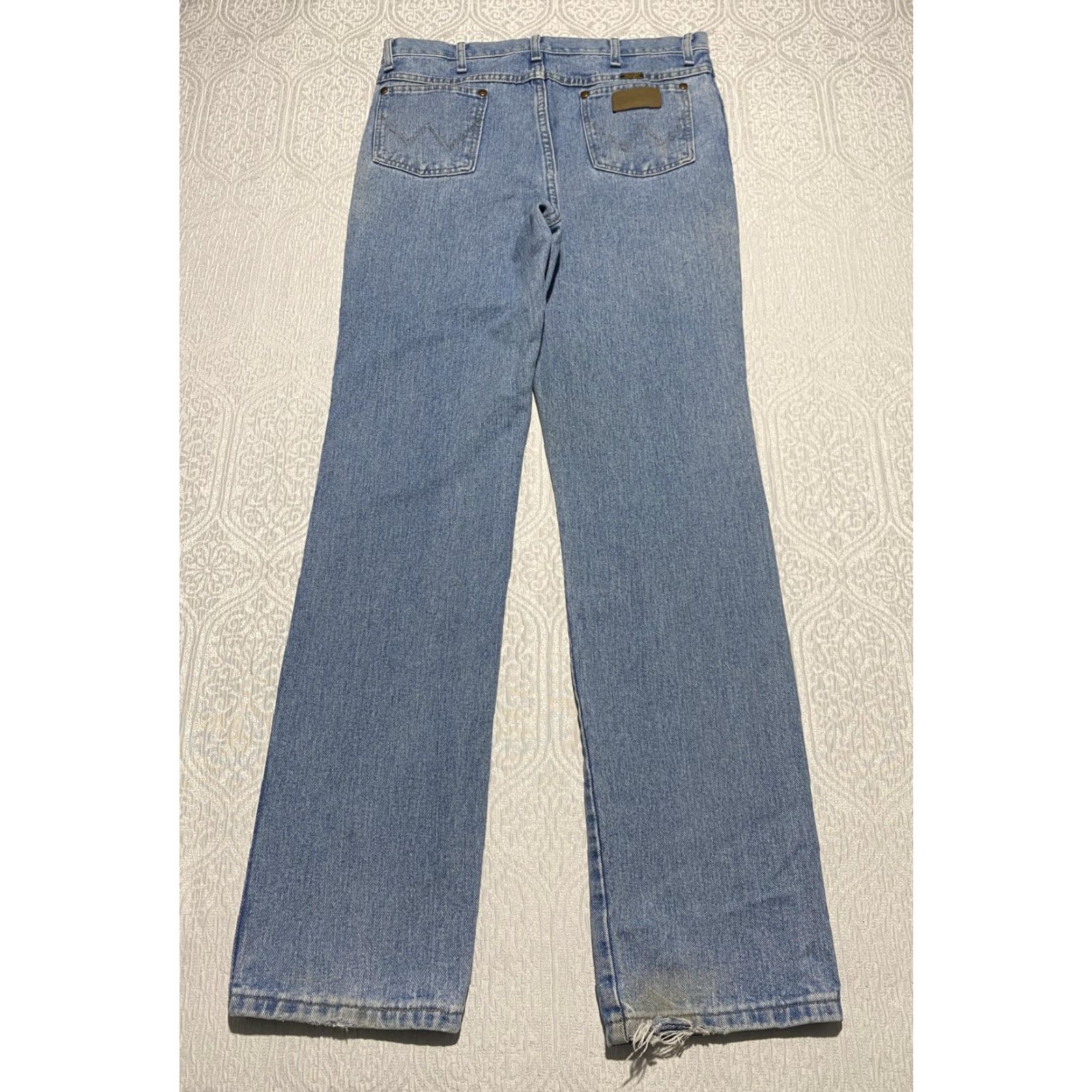 Wrangler VINTAGE Wrangler Jeans Mens 36x36 Blue 936ATW Slim Fit Cowboy Cut Denim Wrangler Cowboy Cut Jeans 36x36 Men Blue Denim Size US 36 / EU 52 - 5 Thumbnail
