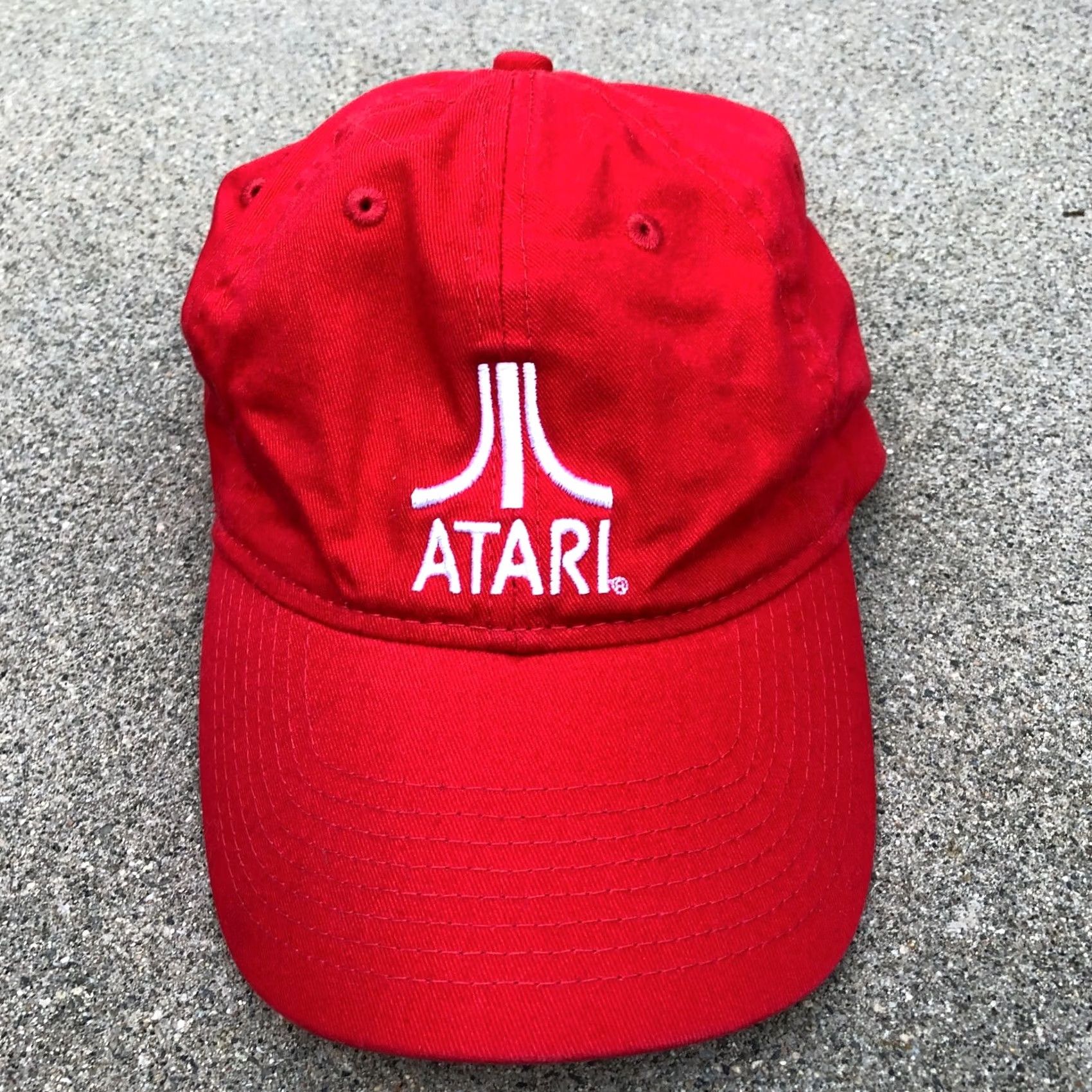 Vintage H3 Headwear Atari Games Baseball Dad Hat Men's One Size Red Adjustable Cap Size ONE SIZE - 7 Thumbnail