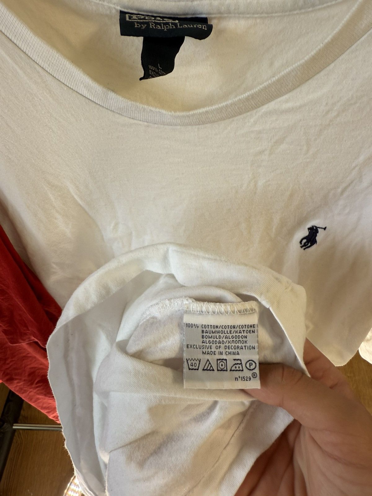 Polo Ralph Lauren POLO RALPH LAUREN TSHIRTS RED WHITE SIZE L PRICE FOR TWO Size US L / EU 52-54 / 3 - 7 Thumbnail