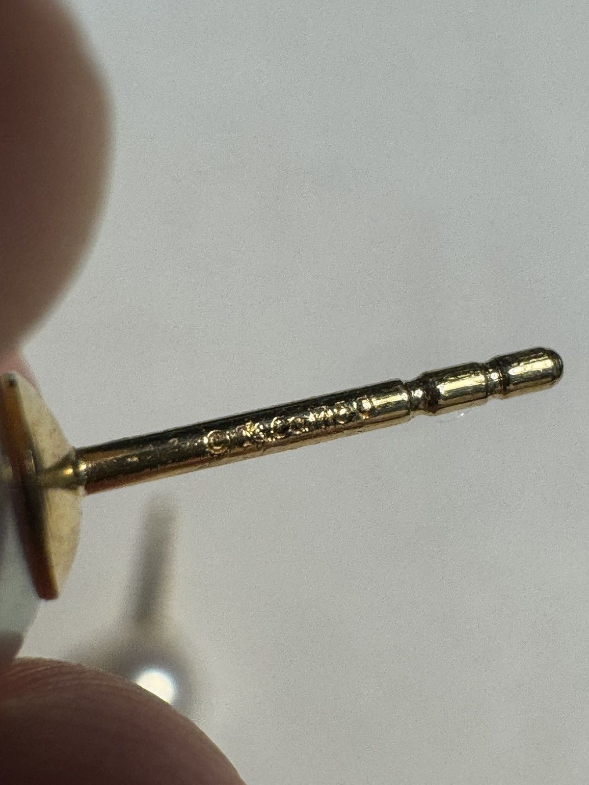 Tiffany & Co. Tiffany & Co. 7.5mm White Pearl Stud Earring 18K Yellow Gold Size ONE SIZE - 7 Thumbnail