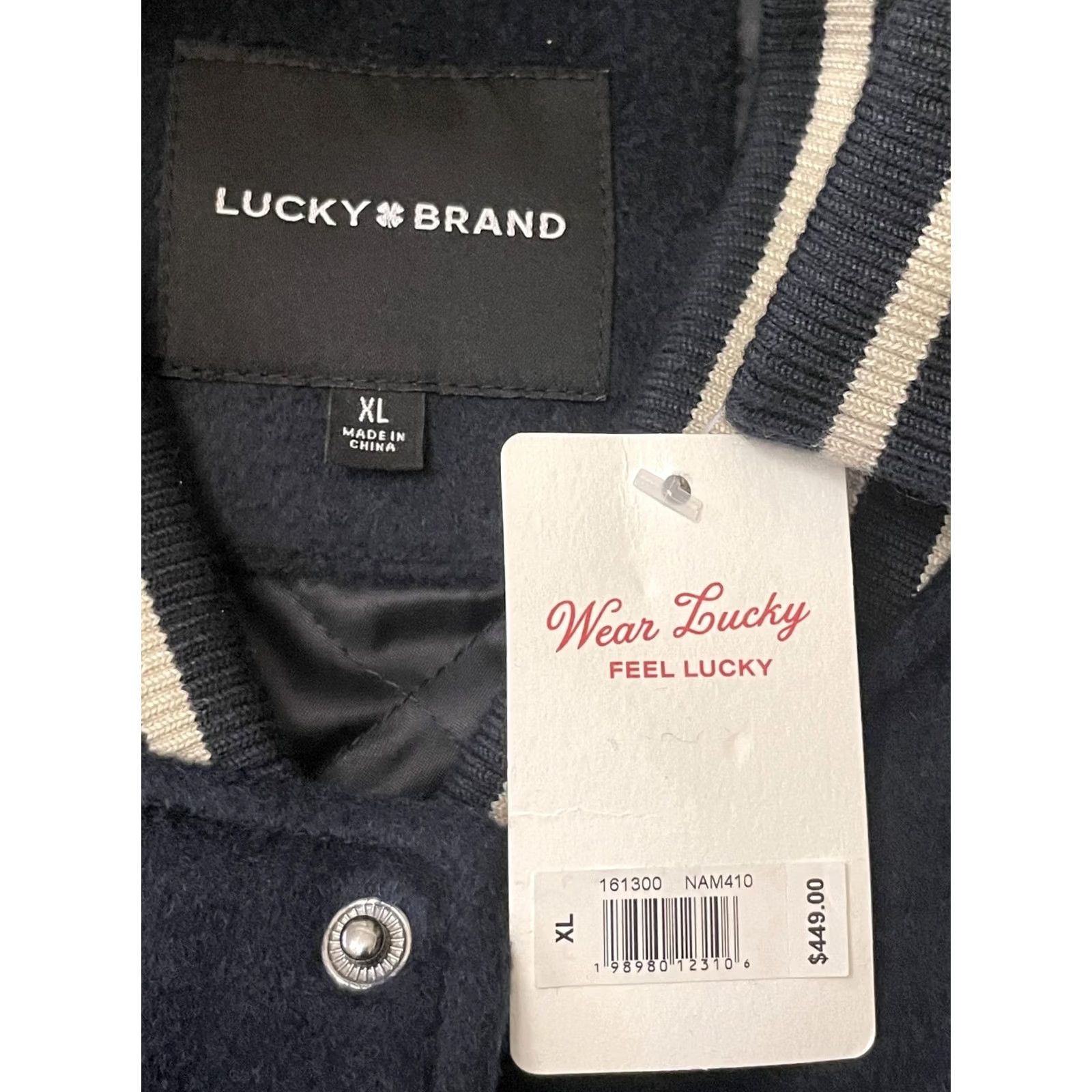 Lucky Brand Lucky Brand Jacket Mens XL Blue Coors Rodeo Varsity Leather Sleeves Size US XL / EU 56 / 4 - 4 Thumbnail