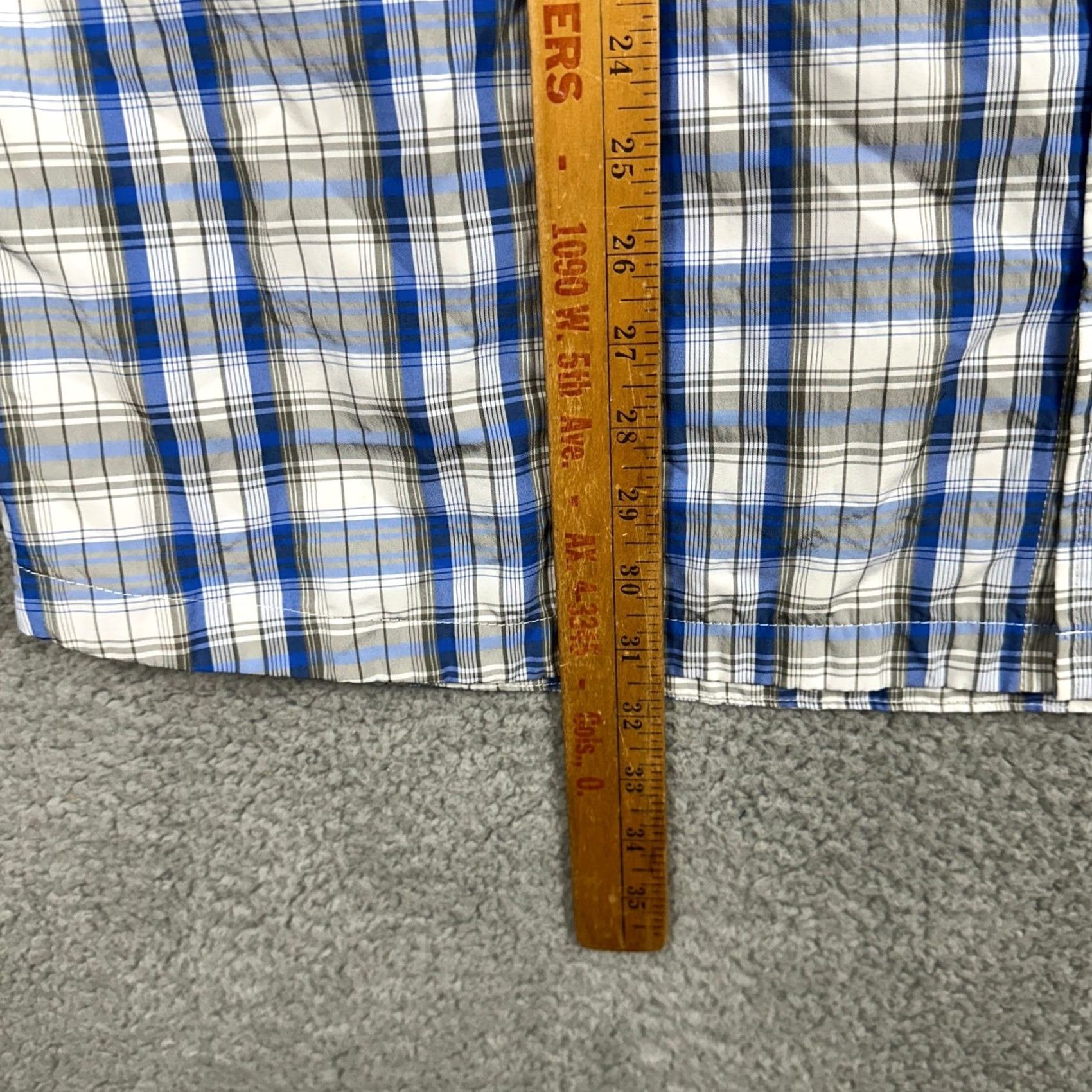 Vintage L.L. Bean Shirt Mens 2XL Button-Up Plaid Blue Gray Pocket Outdoor Shirt-Long Sleeve Button-Down Collar Midwest UPS Size US XXL / EU 58 / 5 - 7 Thumbnail