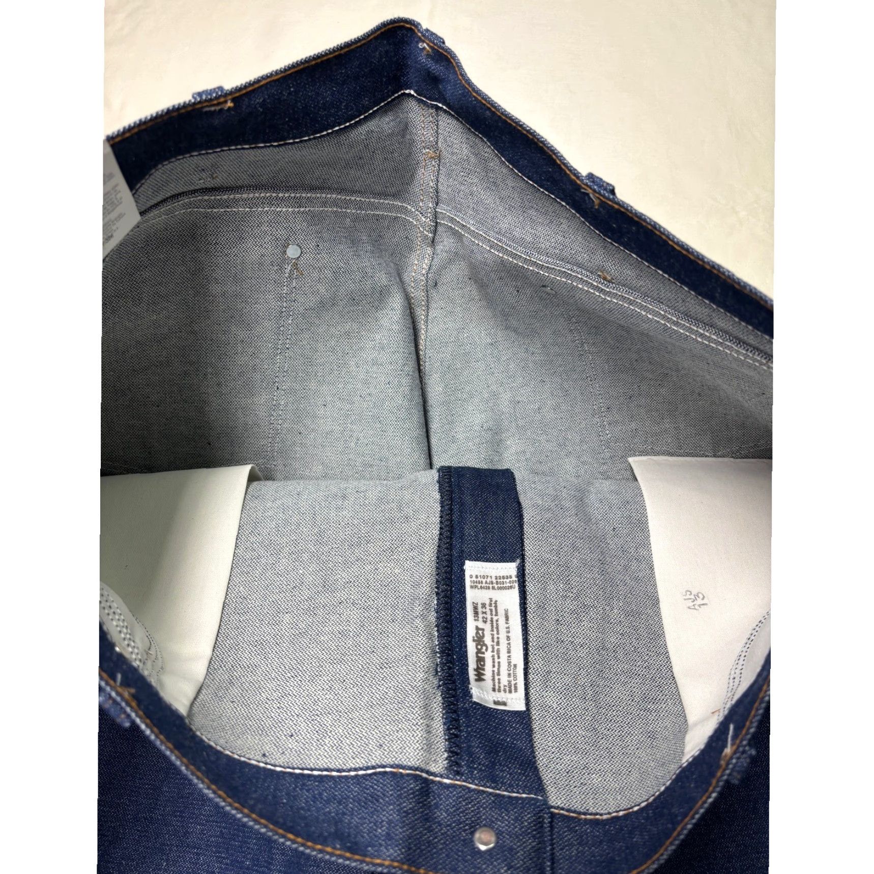 Wrangler VINTAGE Wrangler Cowboy Cut Competition Jeans Dark Wash 42x36 Mens Jeans Bootcut Heavyweight Denim 42 36 Blue Wrangler Cowboy Cut Size US 42 / EU 58 - 4 Thumbnail