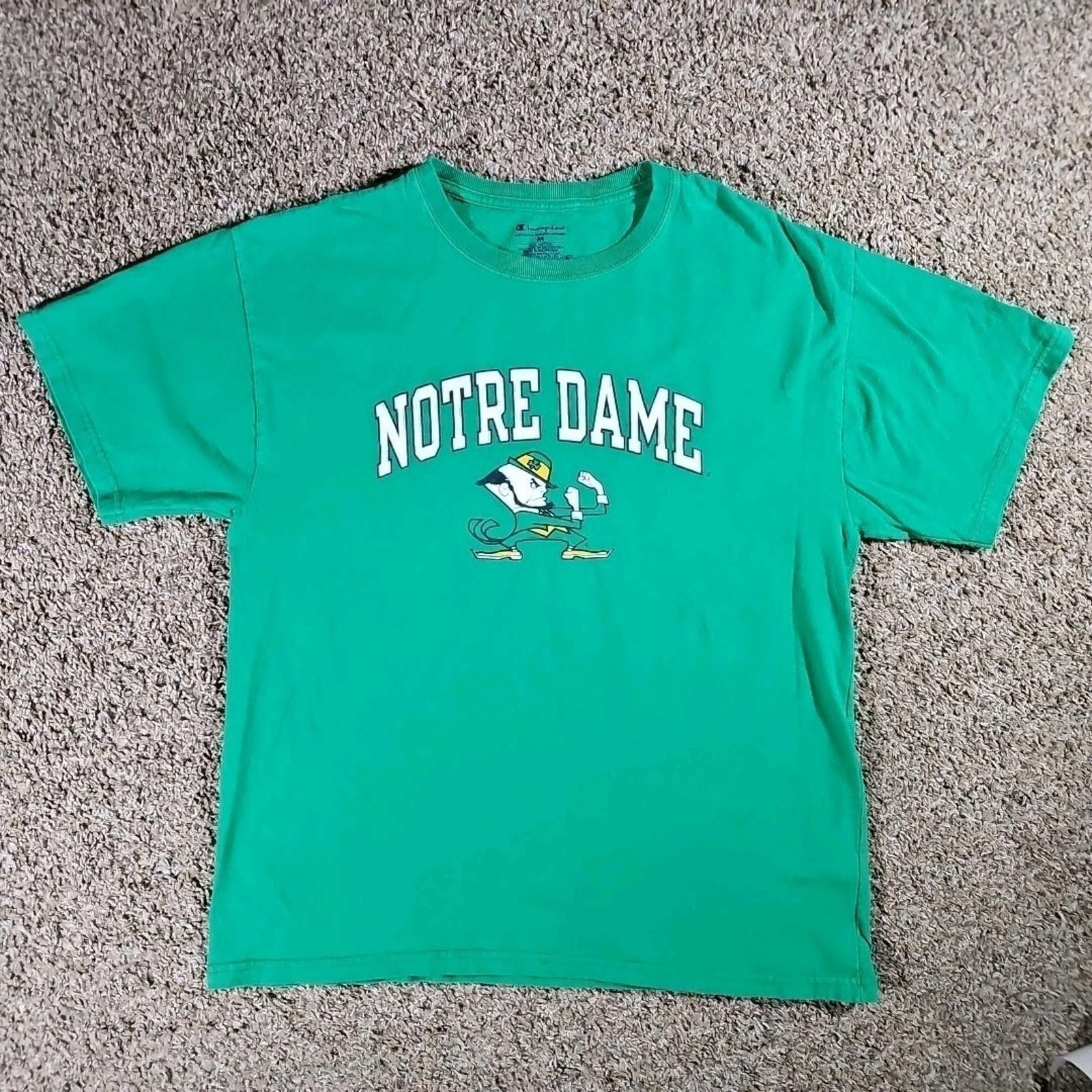 Champion Champion Green Notre Dame Fighting Irish T-shirt Medium Size ONE SIZE - 1 Thumbnail