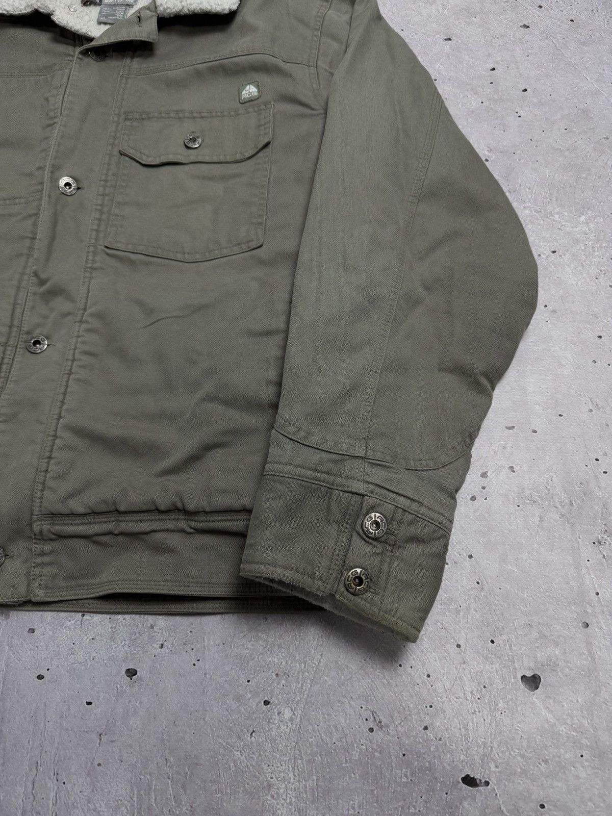 Nike ACG Vintage Nike Acg Khaki Sherpa Jacket Size US XL / EU 56 / 4 - 6 Thumbnail