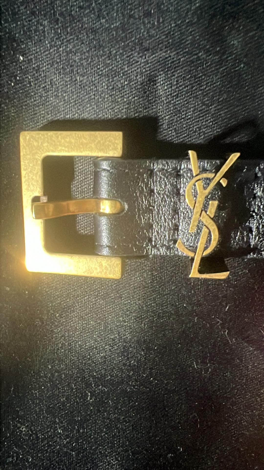 Yves Saint Laurent Saint Laurent YSL-monogram leather belt Size ONE SIZE - 1 Thumbnail