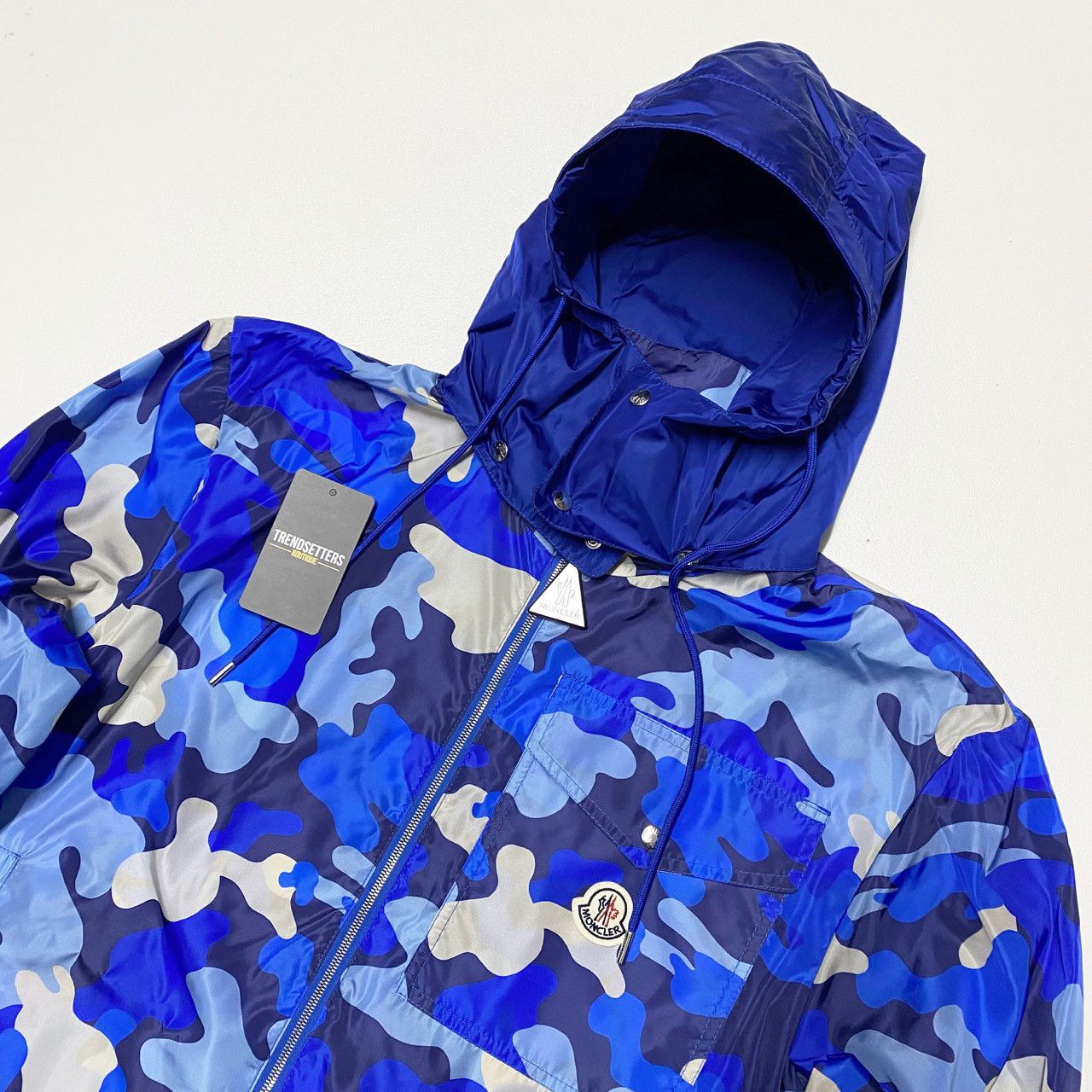 Moncler Moncler vidourle light jacket XL 2XL camo blue windbreaker Size US XXL / EU 58 / 5 - 3 Thumbnail