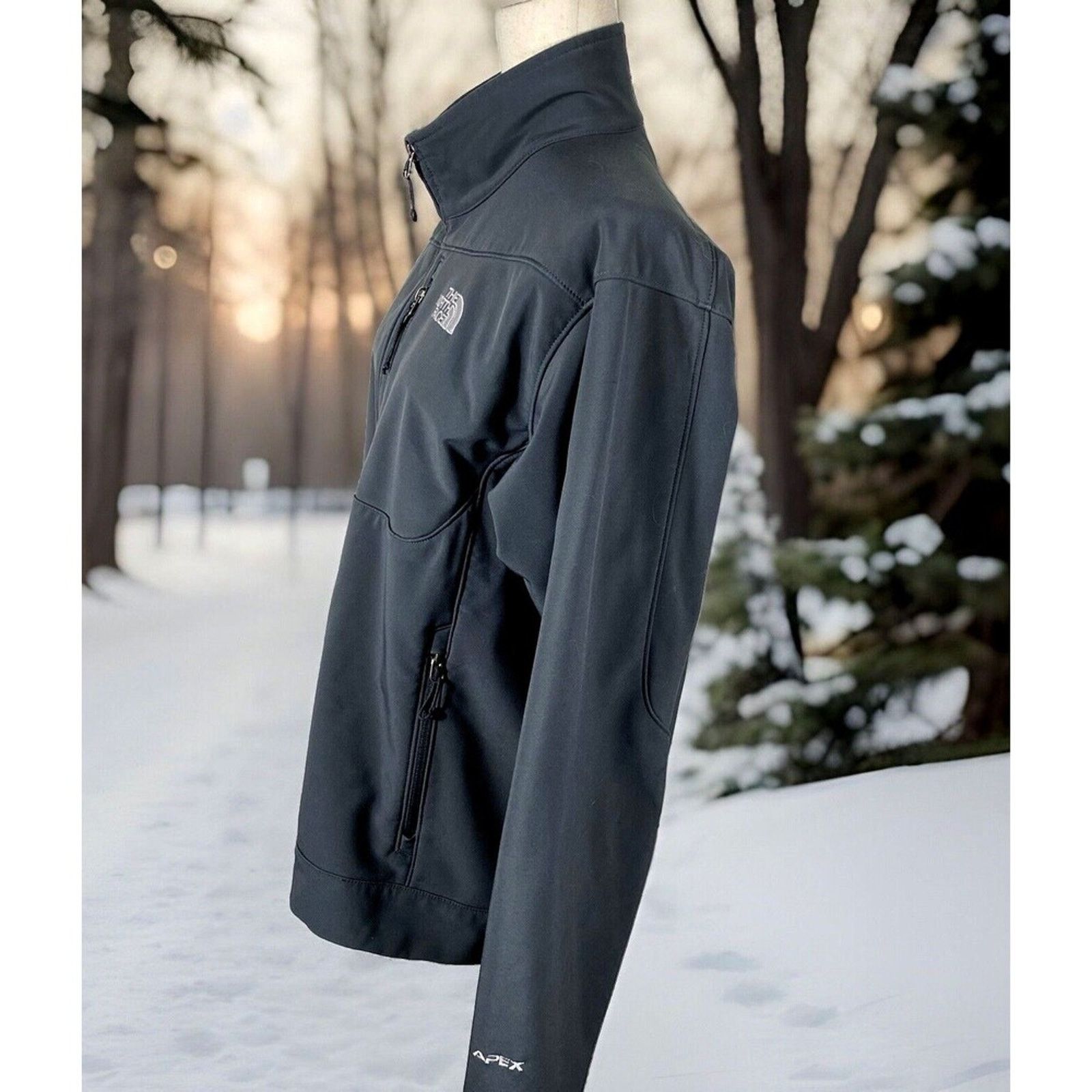 The North Face The North Face APEX GRAY Softshell Jacket Black- Size L AL5C Size US L / EU 52-54 / 3 - 3 Thumbnail