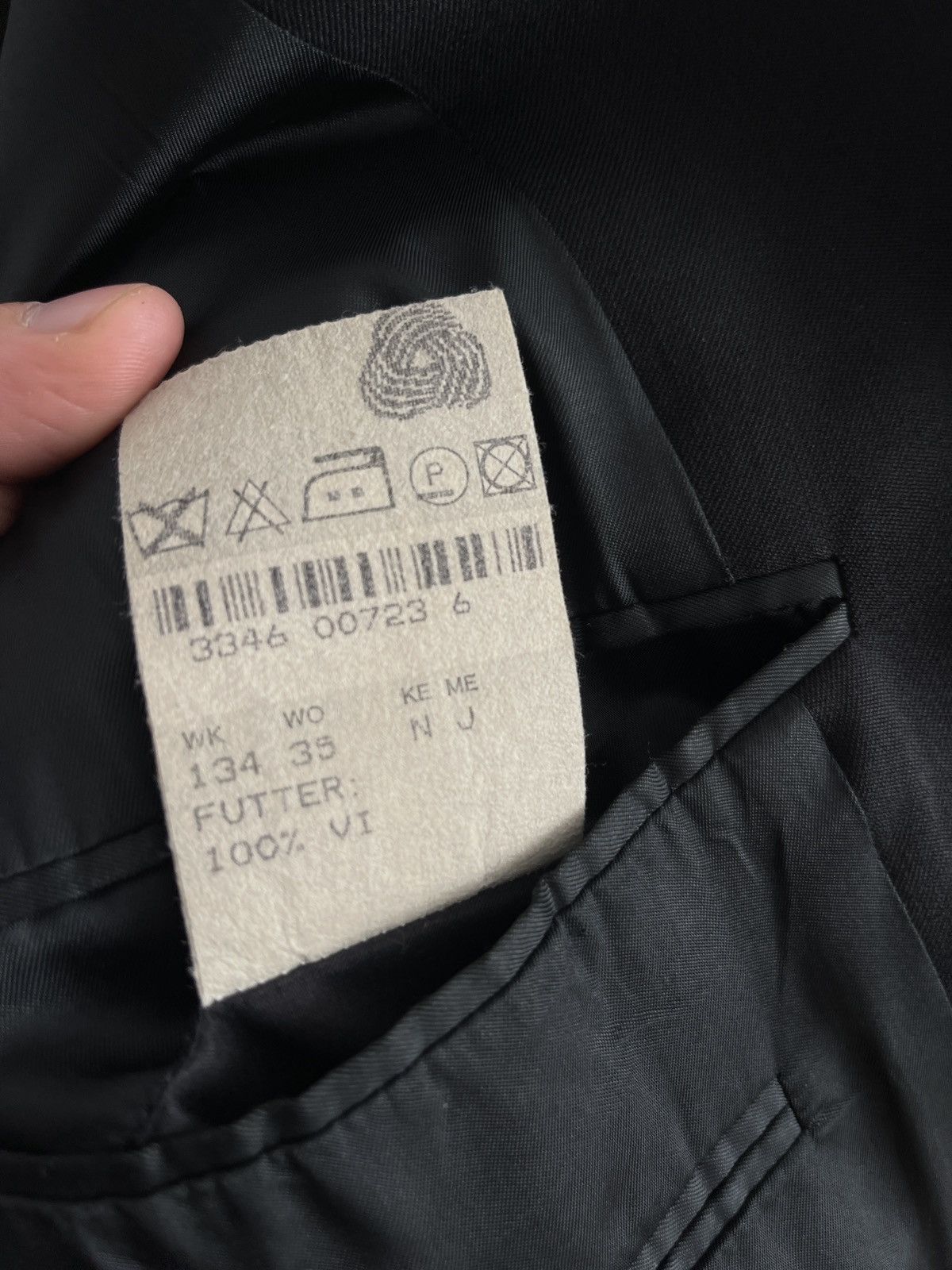 Hugo Boss Vintage hugo boss black blazer mens classic jacket 46L Size 44L - 8 Thumbnail