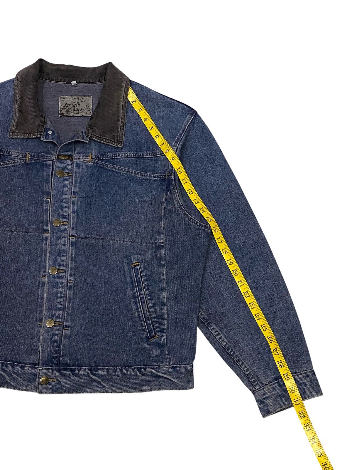 Marithe + Francois Girbaud 90s Marithe Francois Girbaud Corduroy Switching Denim Jacket Size US L / EU 52-54 / 3 - 21 Thumbnail