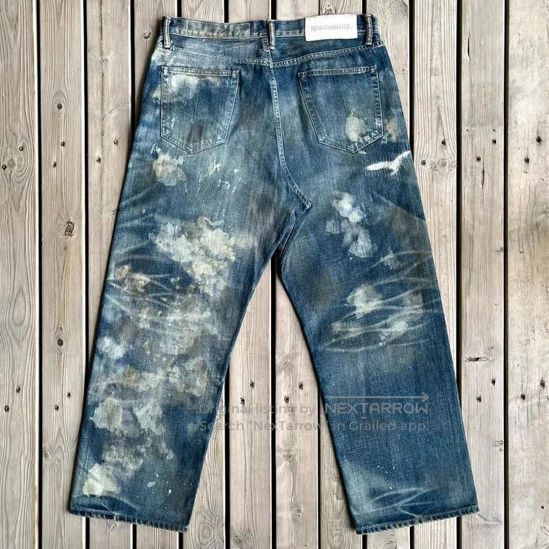 Neighborhood Neighborhood size L Distressed Blue Dirty Pants Size US 27 - 2 Thumbnail