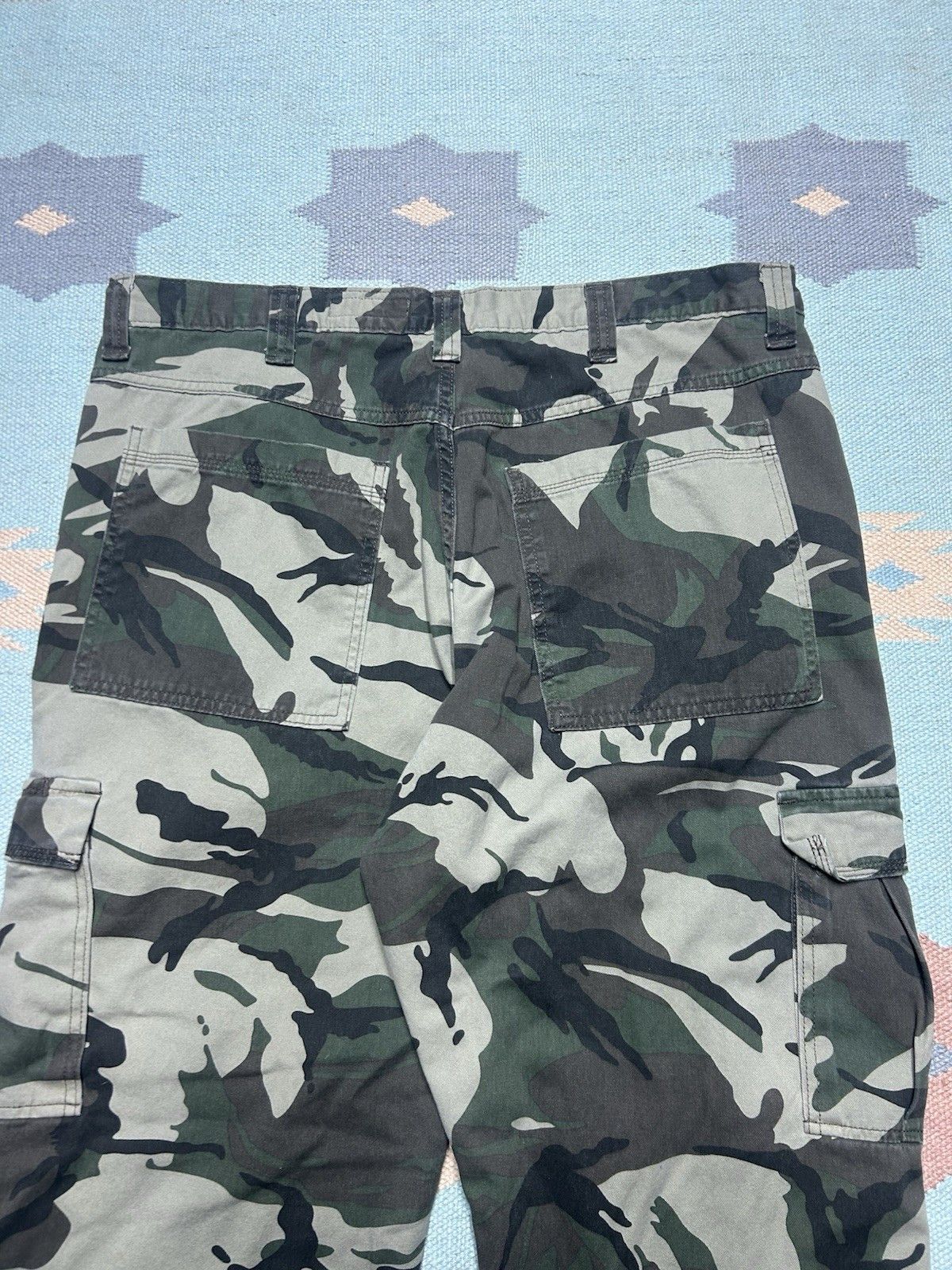 Vintage Vtg wrangler fleece lined camo cargo pants woodland 38x31 Size US 38 / EU 54 - 7 Thumbnail