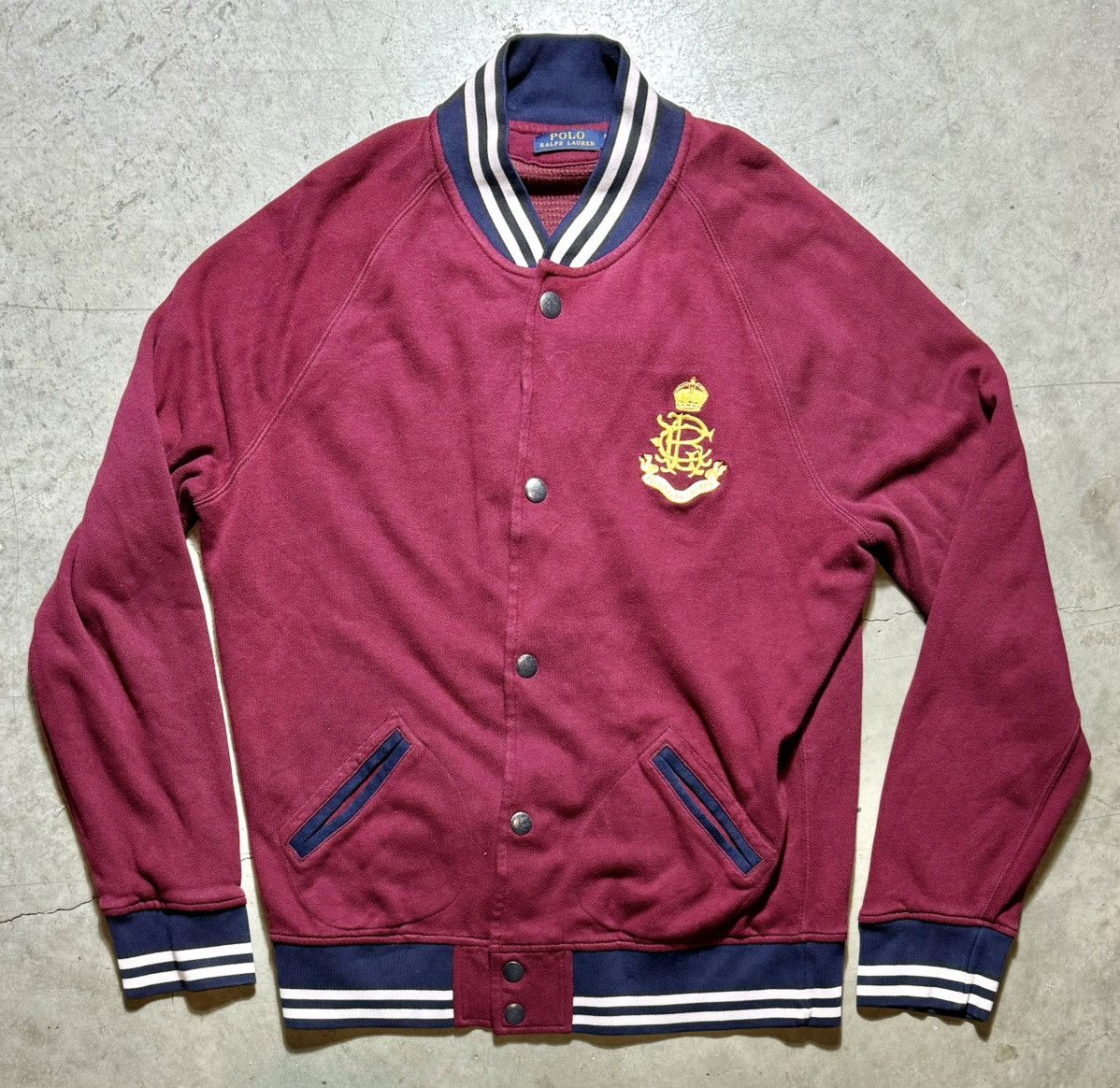 Polo Ralph Lauren × Vintage Polo Ralph Lauren RLPC Varsity Baseball Jacket Size XL Size US XL / EU 56 / 4 - 1 Thumbnail