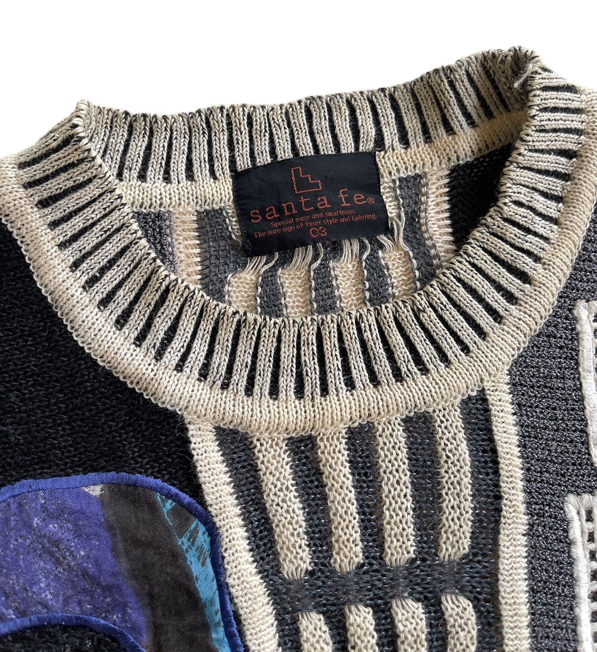 Japanese Brand Vintage Santa Fe Knitted Sweater Size US S / EU 44-46 / 1 - 6 Thumbnail