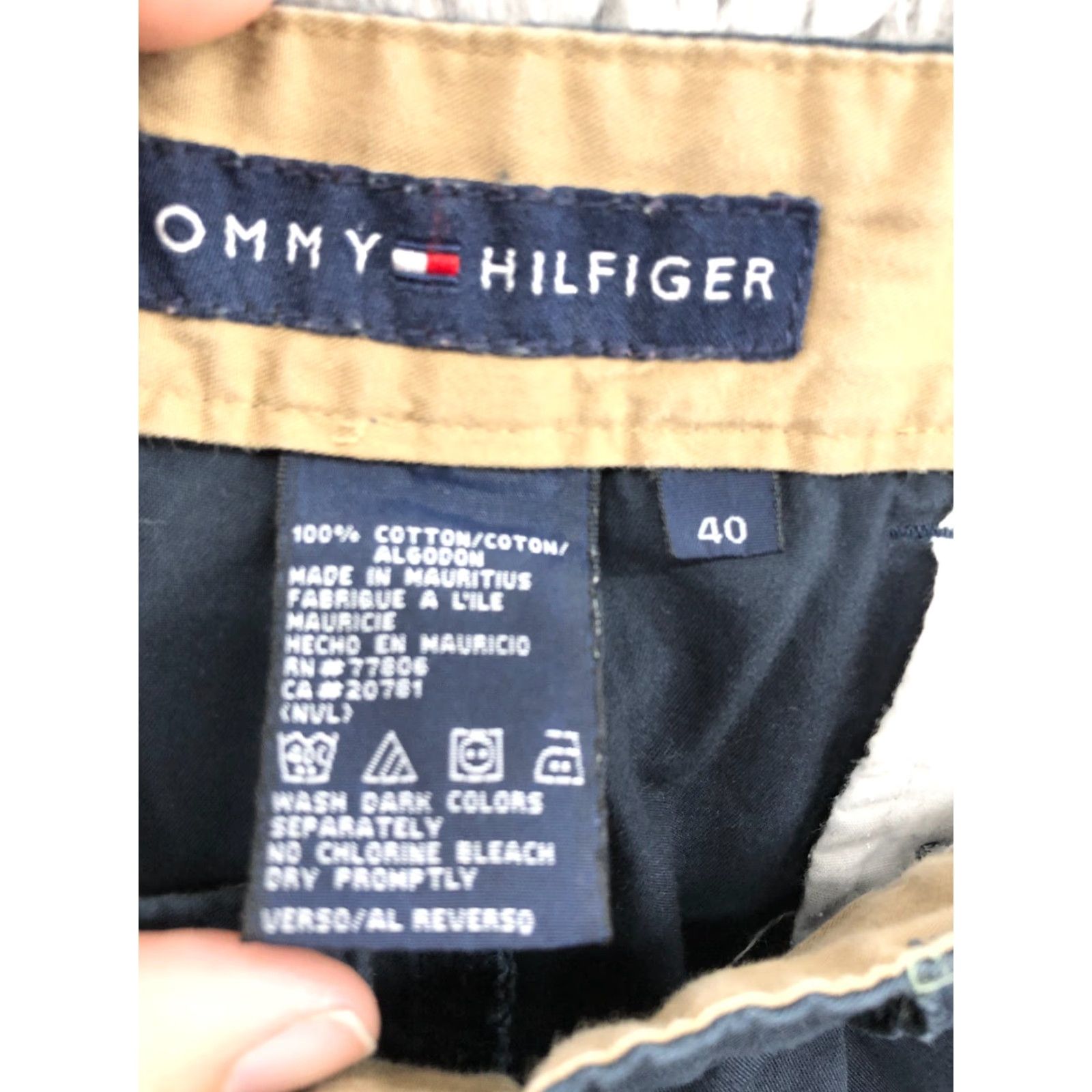 Tommy Hilfiger Tommy Hilfiger Chino Shorts Mens Size 40 Mid Rise Dark Wash Blue Size US 40 / EU 56 - 7 Thumbnail