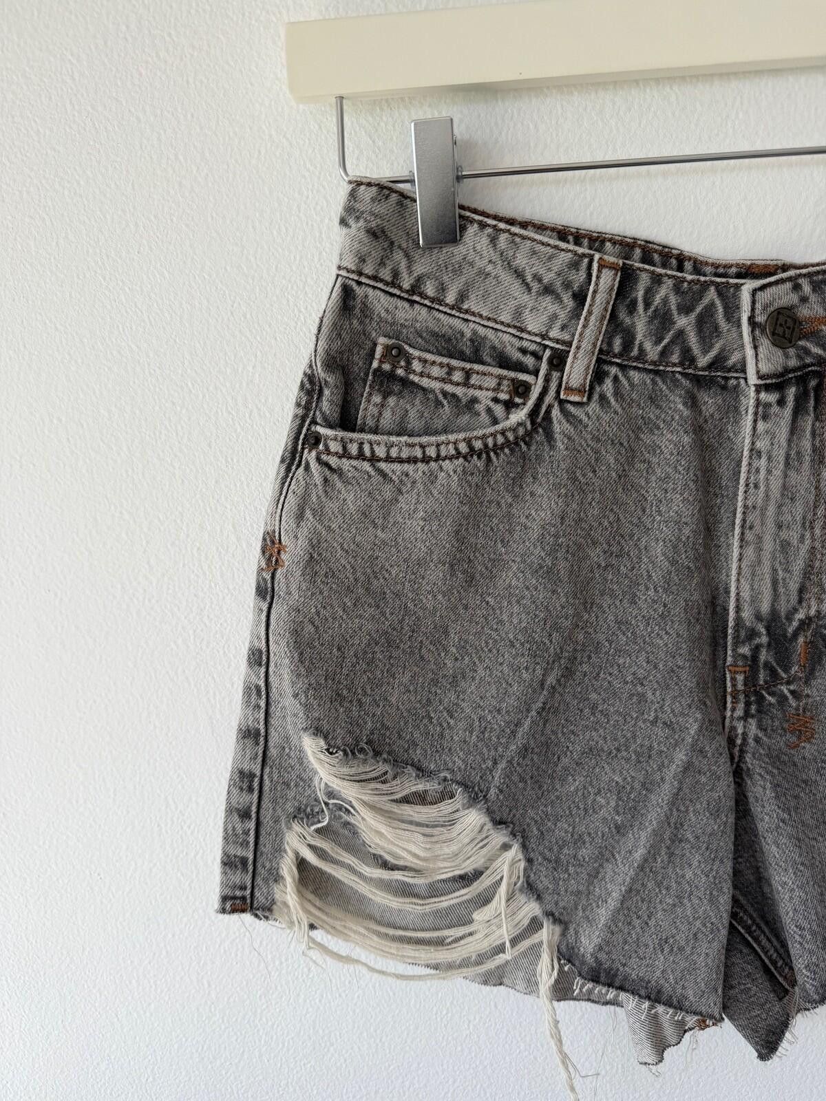 Ksubi new ksubi womens denim rider shorts grey 26 8 small Size 26" / US 2 / IT 38 - 2 Thumbnail