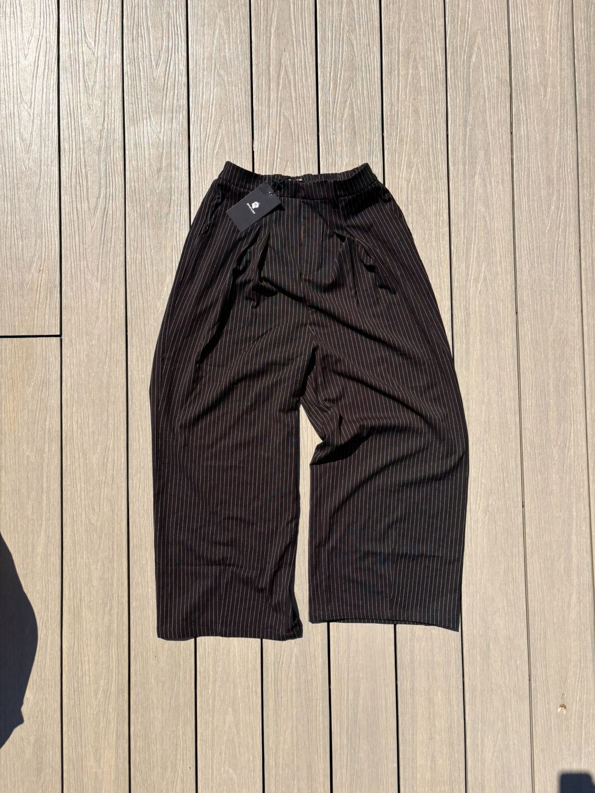 Other Shinzo brand pinstripe pleated baggy trousers | Grailed