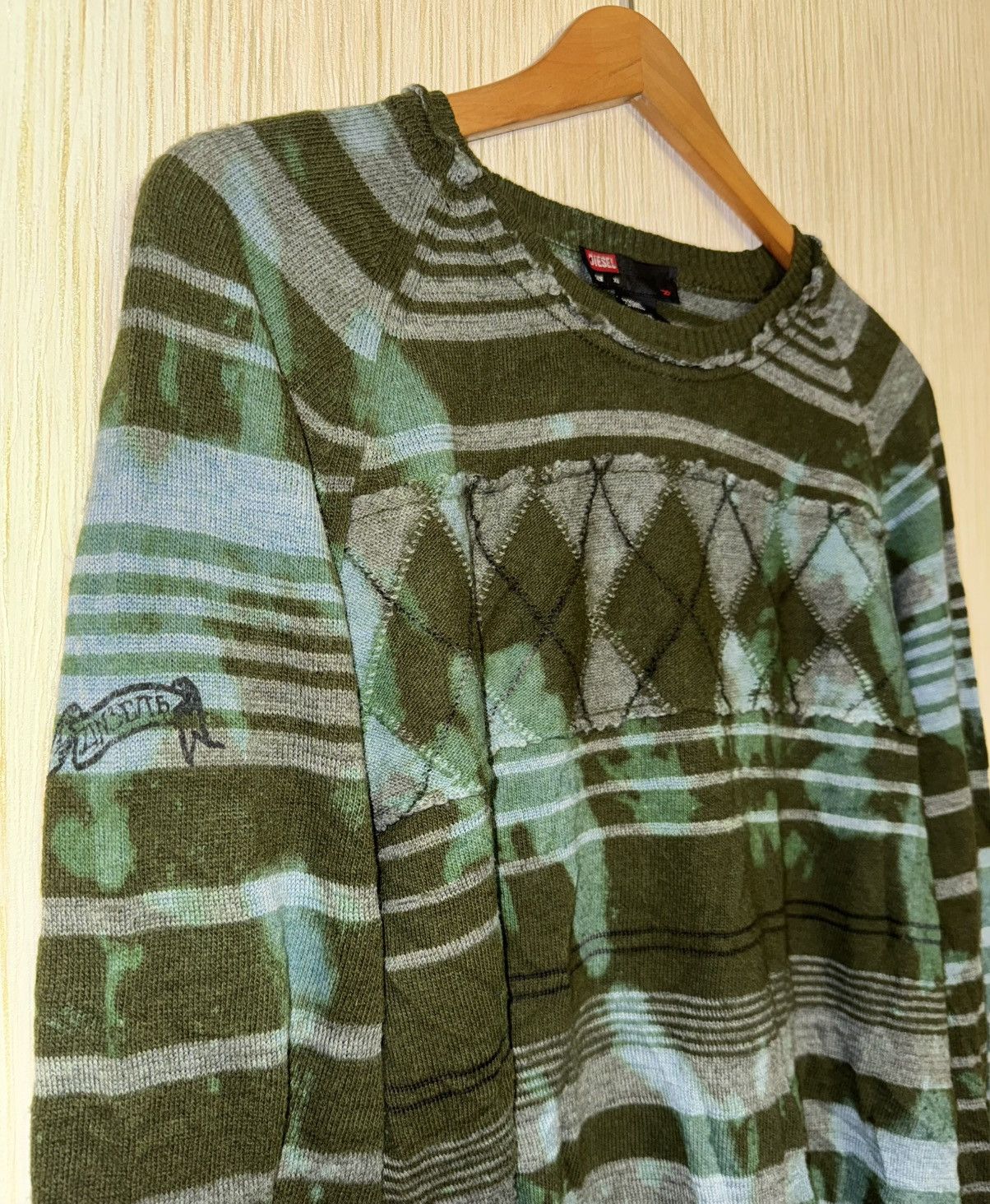 Diesel rare vintage bleached bandits Y2K sweater Hysteric