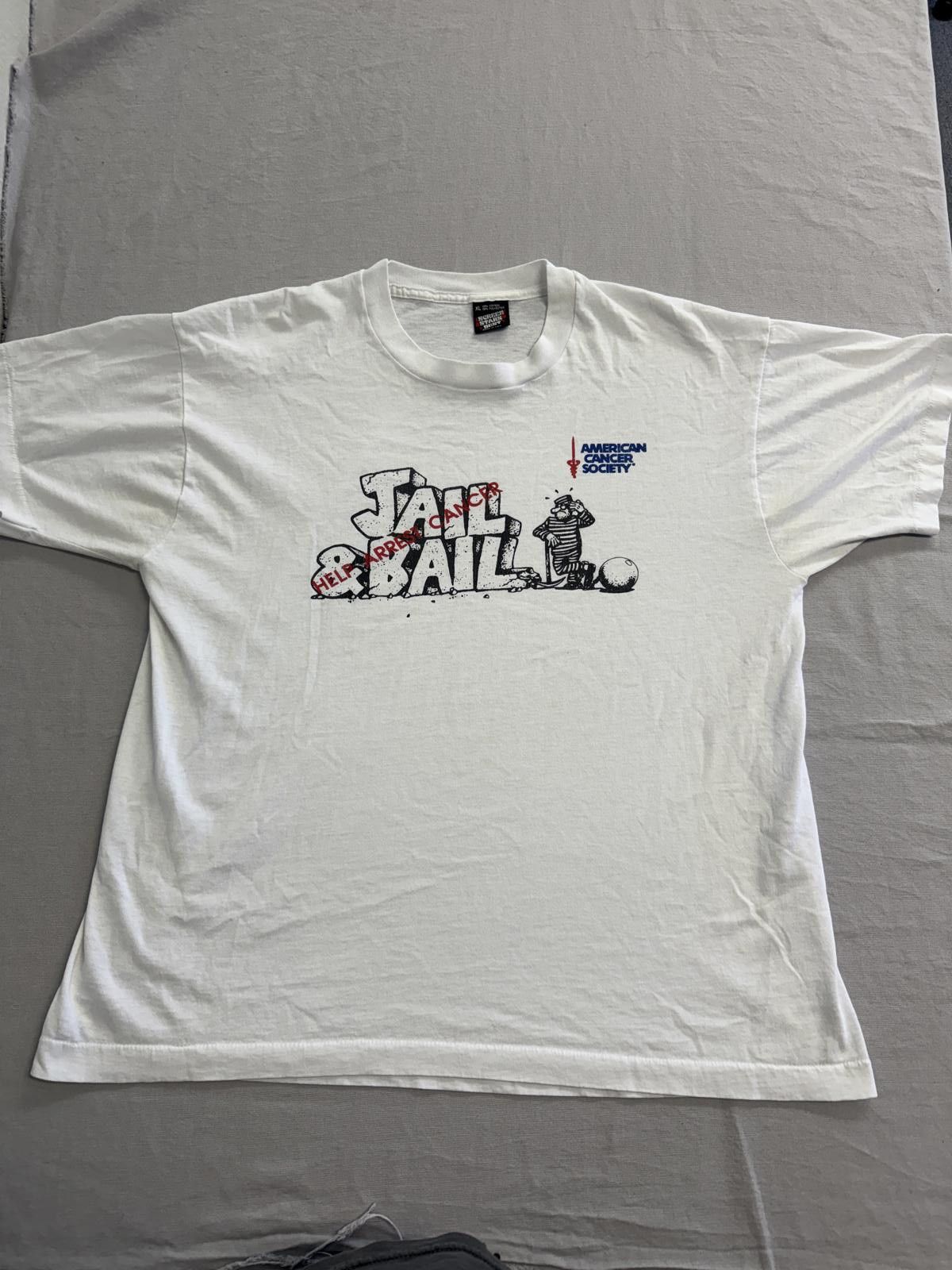 Other Vintage American Cancer Society T-shirt Jail and Bail XL Size US XL / EU 56 / 4 - 1 Thumbnail