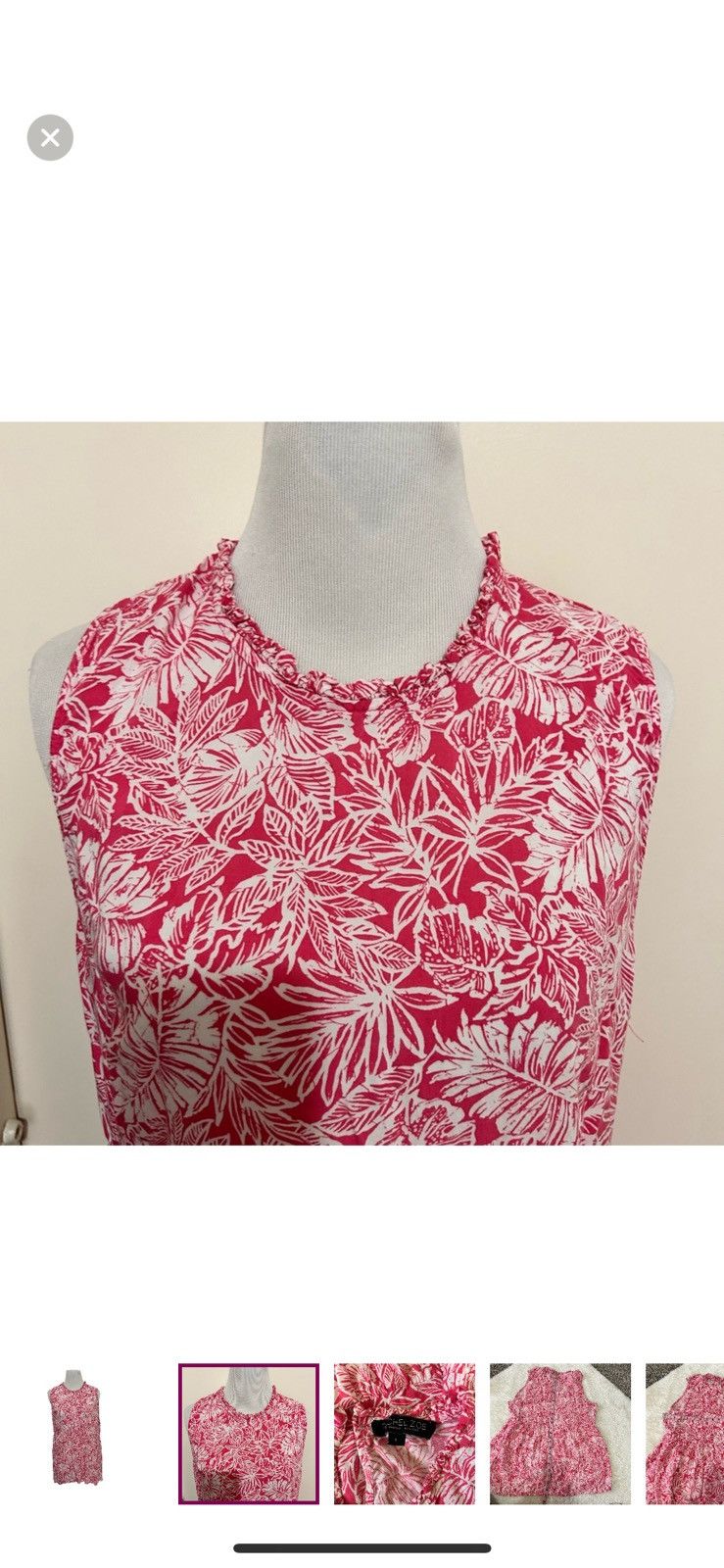 Rachel Zoe Rachel Zoe large floral sleeveless blouse Size L / US 10 / IT 46 - 4 Thumbnail