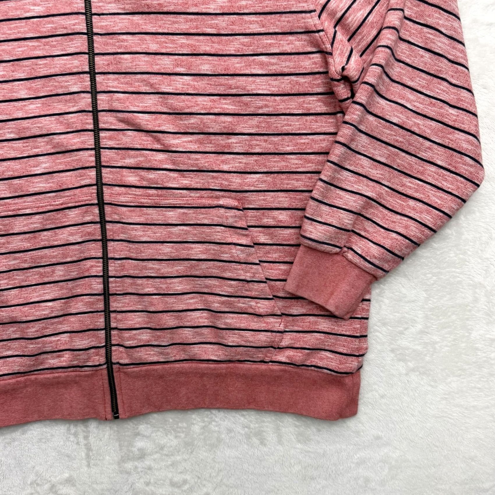 The North Face The North Face Hoodie Hoodie 2XL Red Striped Full Zip Knit Cotton Blend Mens Size US XXL / EU 58 / 5 - 4 Thumbnail