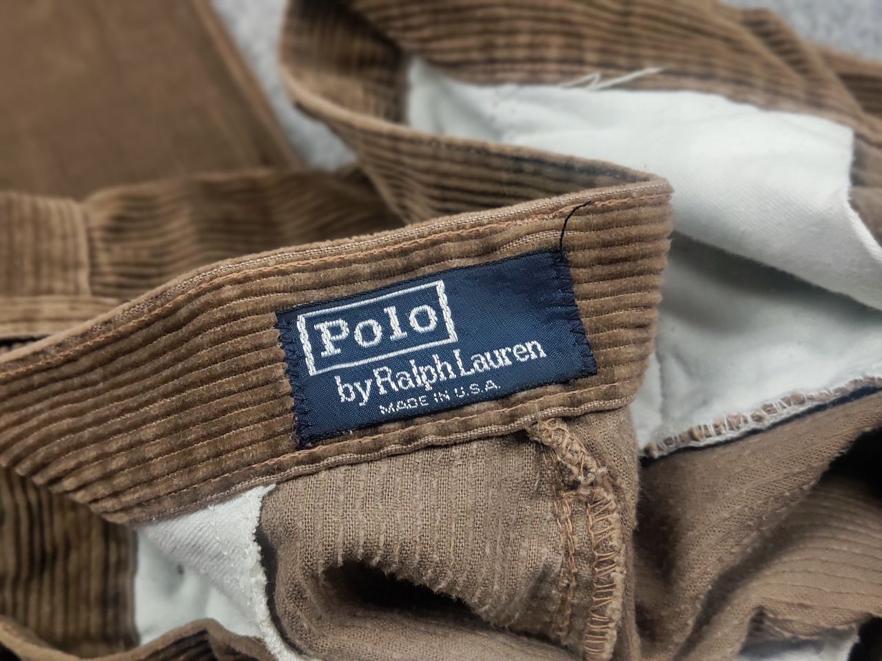 Vintage 80's Polo ralph lauren USA Corduroy Pants Talon Zip