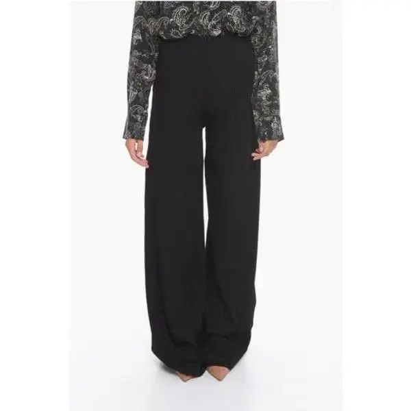 Balenciaga o1bcso1str0326 Palazzo Pants in Black Size 25" / US 0 / IT 36 - 1 Thumbnail