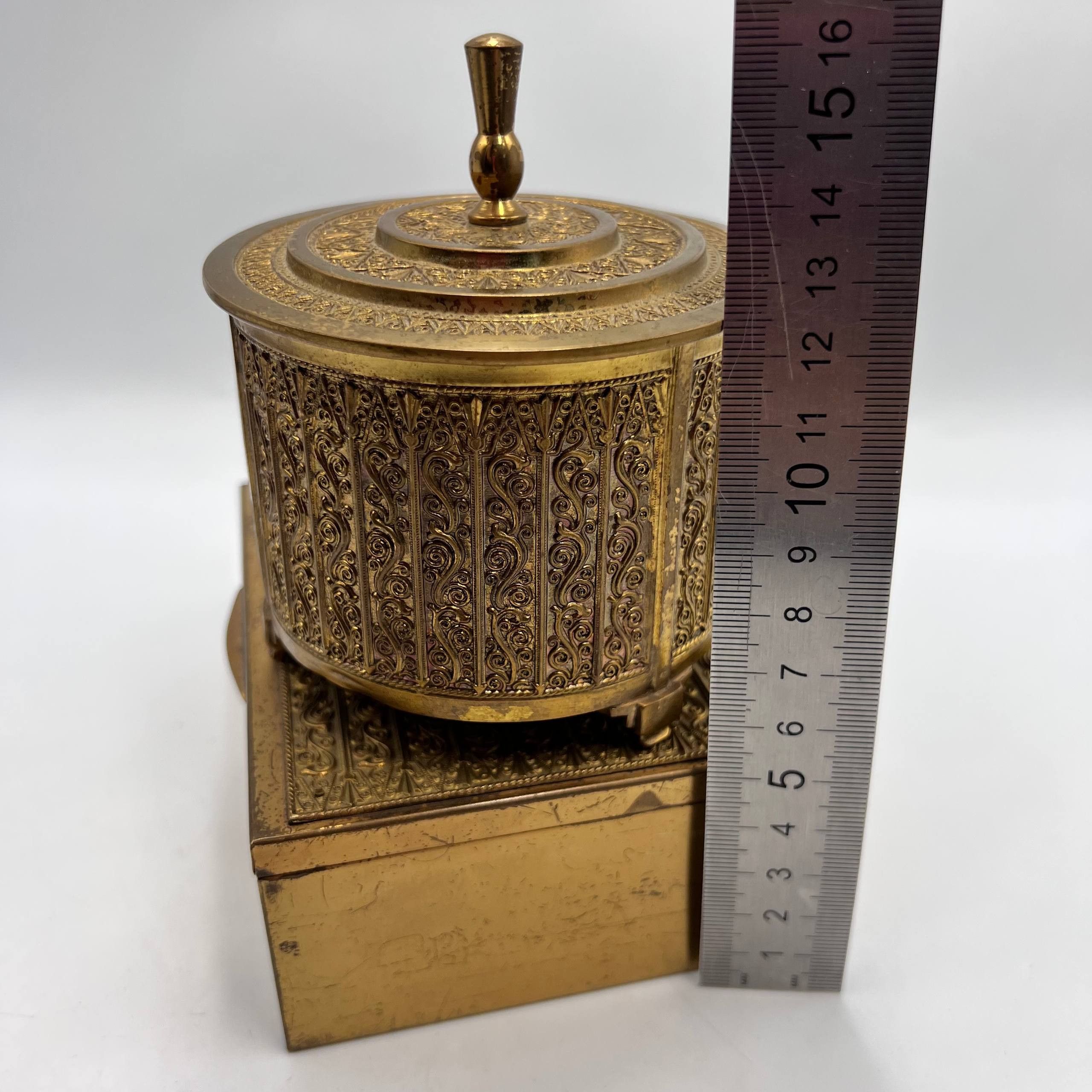 Vintage Erhard & Sohne Vintage Gilded Tin Metal Cigarette Box Set Size ONE SIZE - 5 Thumbnail