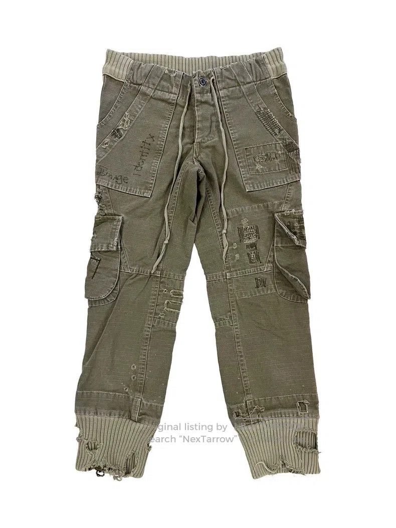 Greg Lauren GREG LAUREN RIPSTOP CARGO PANTS. Size US 26 / EU 42 - 1 Thumbnail