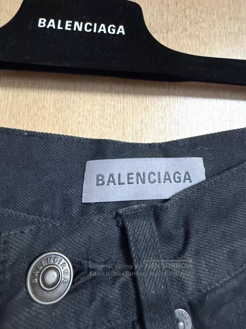 Balenciaga Balenciaga Black Japanese twill fabric denim shorts Size US 28 / EU 44 - 3 Thumbnail