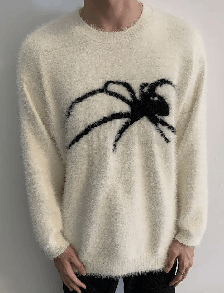 Japanese Brand × Vintage Retro punk super soft spider premium mohair sweater jumper Size US L / EU 52-54 / 3 - 1 Thumbnail