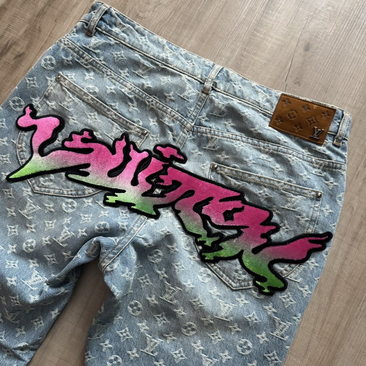 Louis Vuitton Louis Vuitton Virgil Abloh Graffiti Jeans