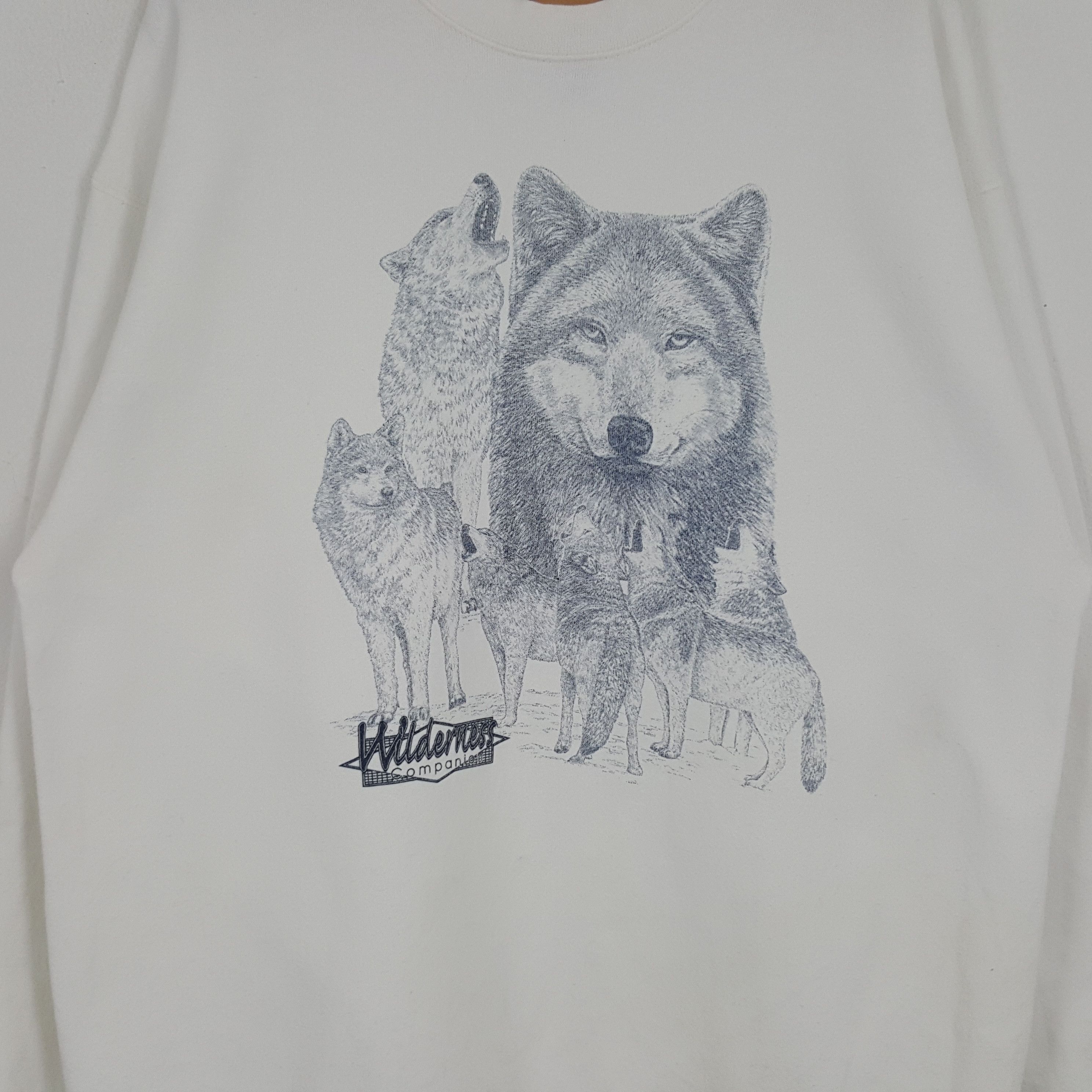 LONE WOLF × Vintage Vintage Wilderness Companion Fox Winter Nature Sweathsirt Size US L / EU 52-54 / 3 - 2 Thumbnail