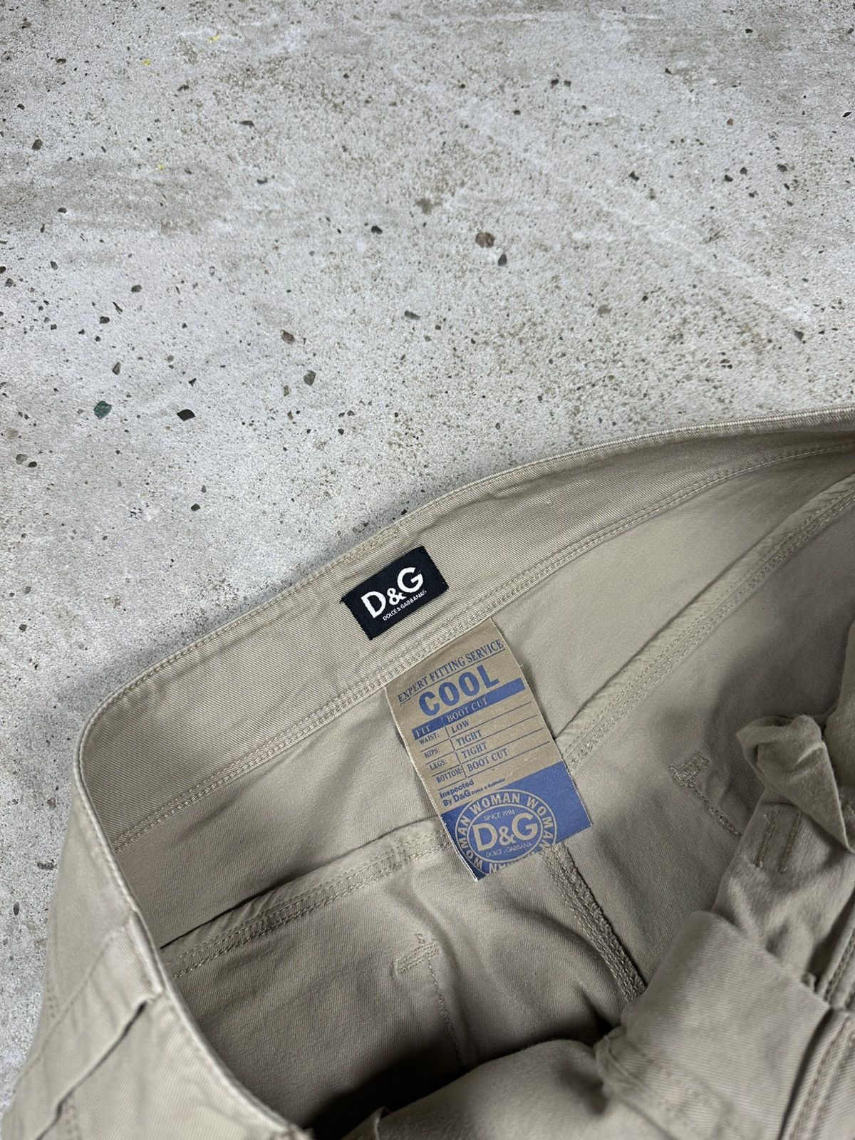 Dolce & Gabbana × Vintage Vintage Y2K Dolce & Gabbana Cool Boot Cut Low Waist Pants Size 30" / US 8 / IT 44 - 9 Thumbnail