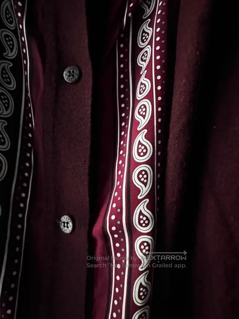 Hermes Hermes Burgundy Knit Open Cardigan, Fake Two-Piece Style Size M / US 6-8 / IT 42-44 - 2 Thumbnail