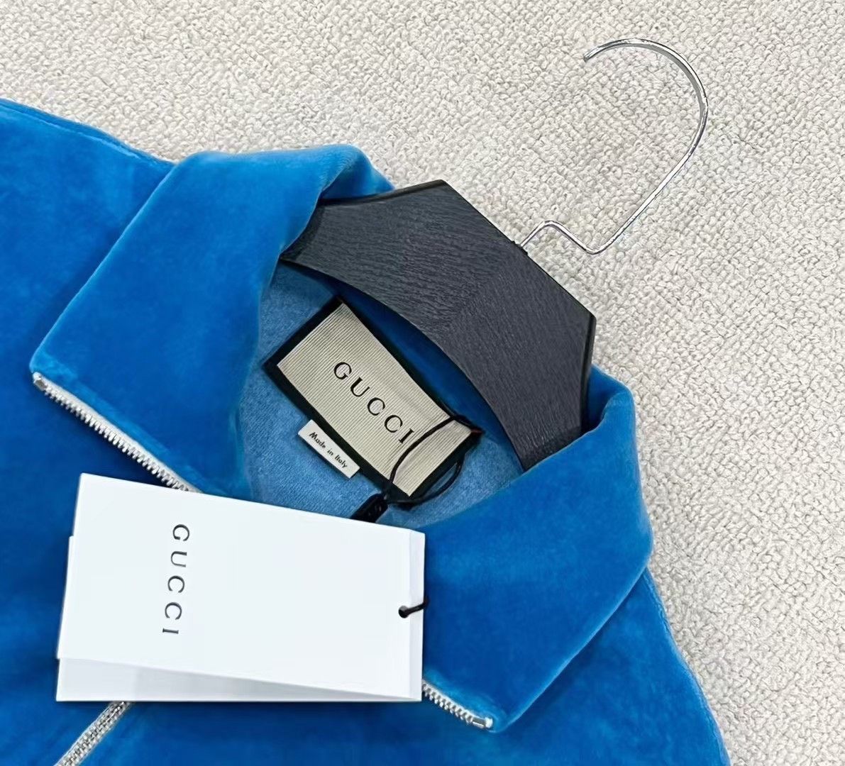 gucci blue velvet dress Baseballs or Bows Gender Reveal Invite main image 0
