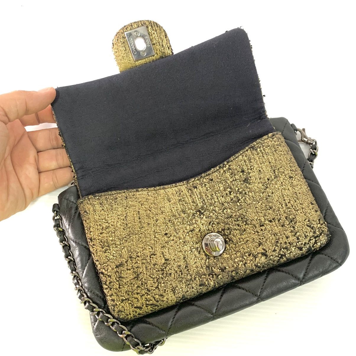 Chanel Chanel Leather Flap Chain Dinner Pre-Owned Bag Size ONE SIZE - 14 Thumbnail