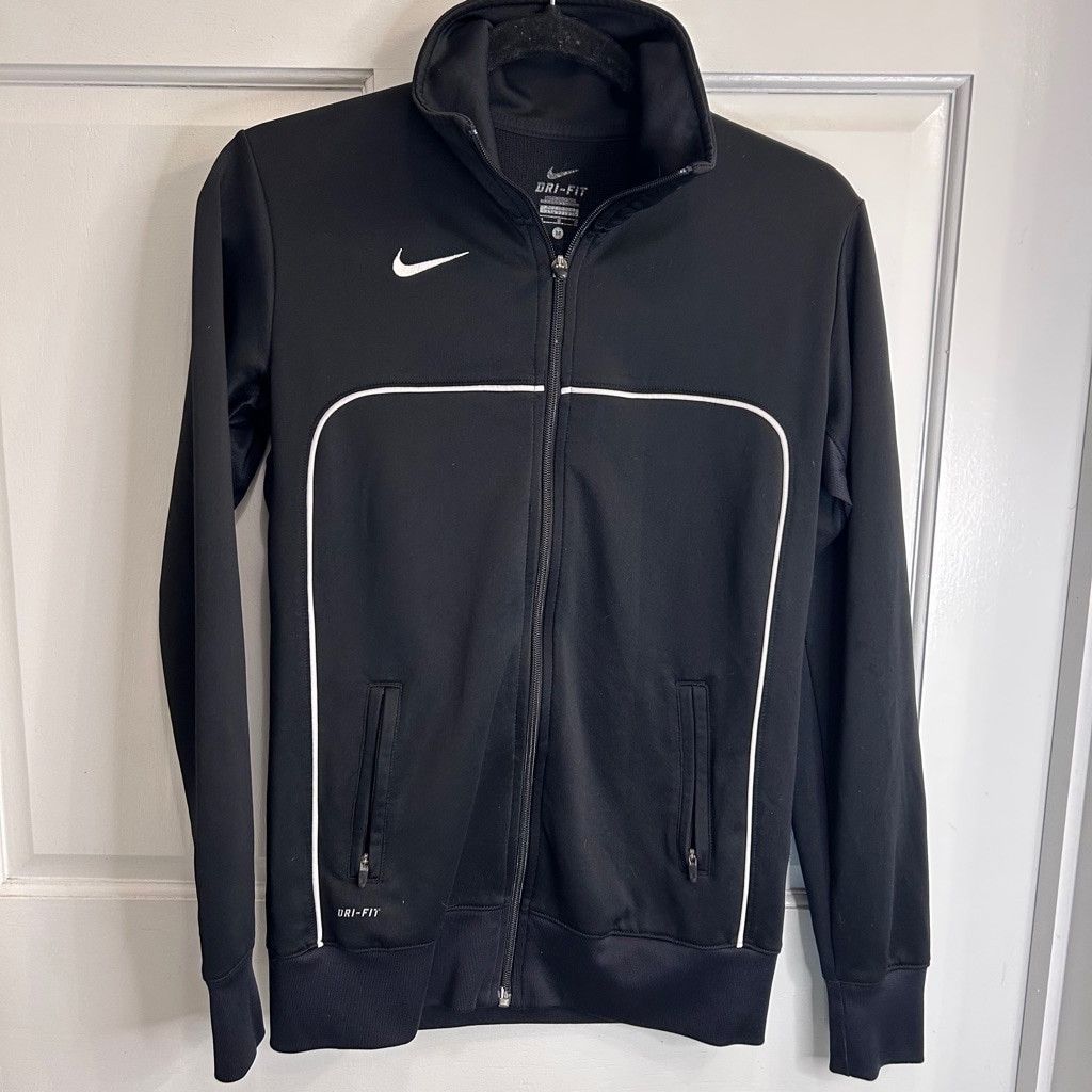 Nike Women's Nike Track Jacket, Size M, Black & White Size M / US 6-8 / IT 42-44 - 1 Thumbnail