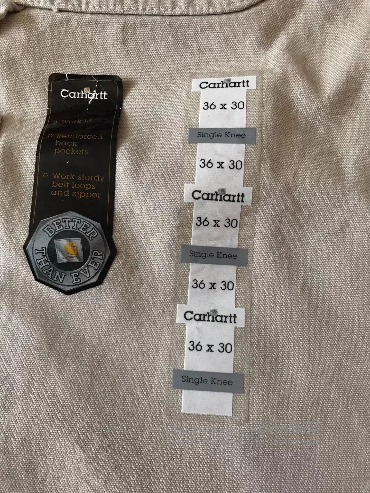 Carhartt Carhartt B11 STN Stone Work Pants. Size US 36 / EU 52 - 7 Thumbnail