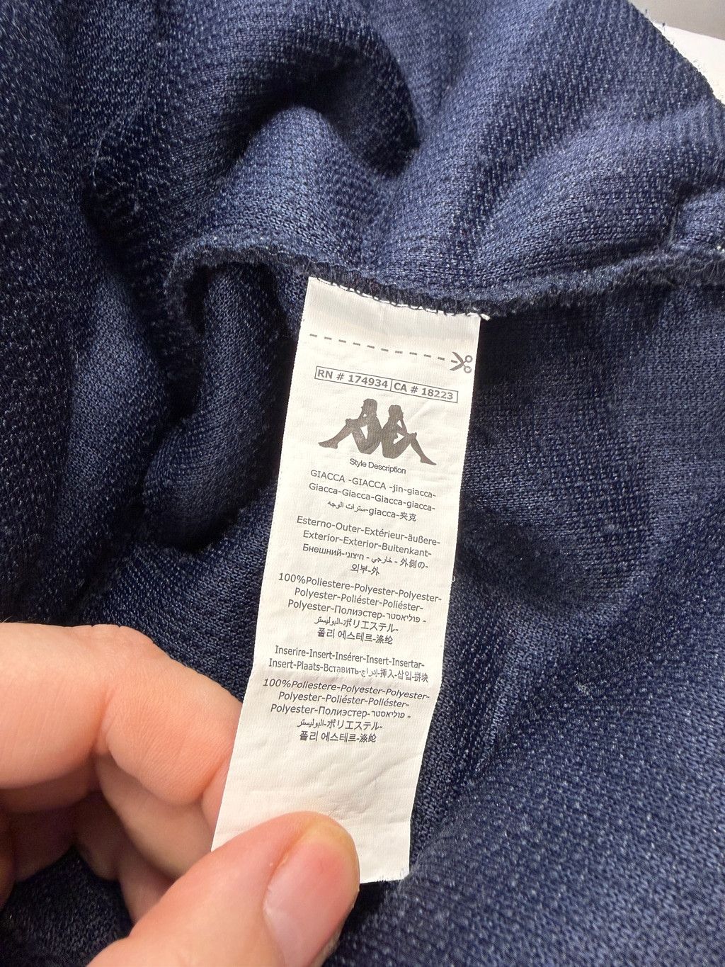 Kappa Kappa Iris Navy Fleece Quarter-Zip Sweatshirt Men Size S Size US S / EU 44-46 / 1 - 7 Thumbnail