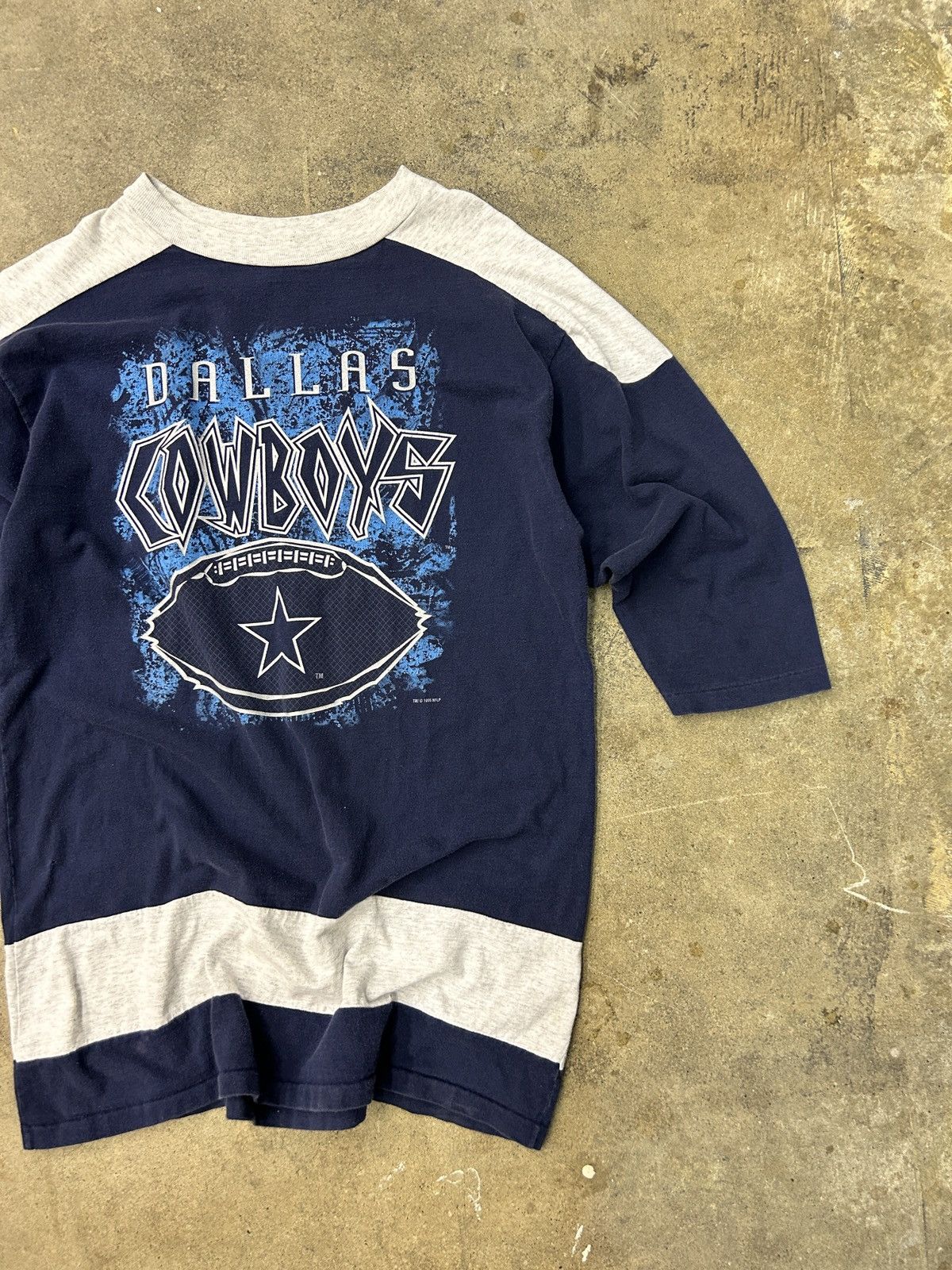 Vintage 90s Vintage Dallas Cowboys Raglan Tee Large Football Size US L / EU 52-54 / 3 - 2 Thumbnail