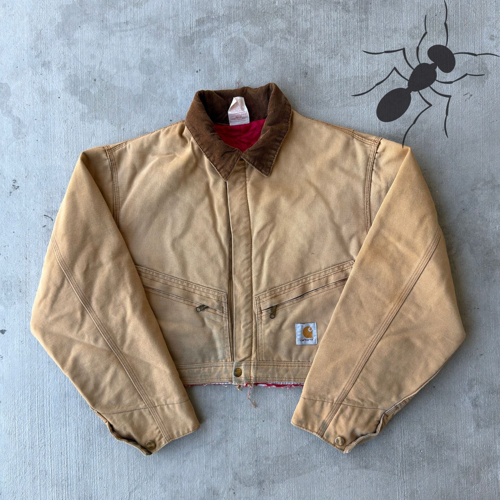 Carhartt × Vintage Carhartt brown cropped Detroit style work wear jacket Size US M / EU 48-50 / 2 - 1 Thumbnail